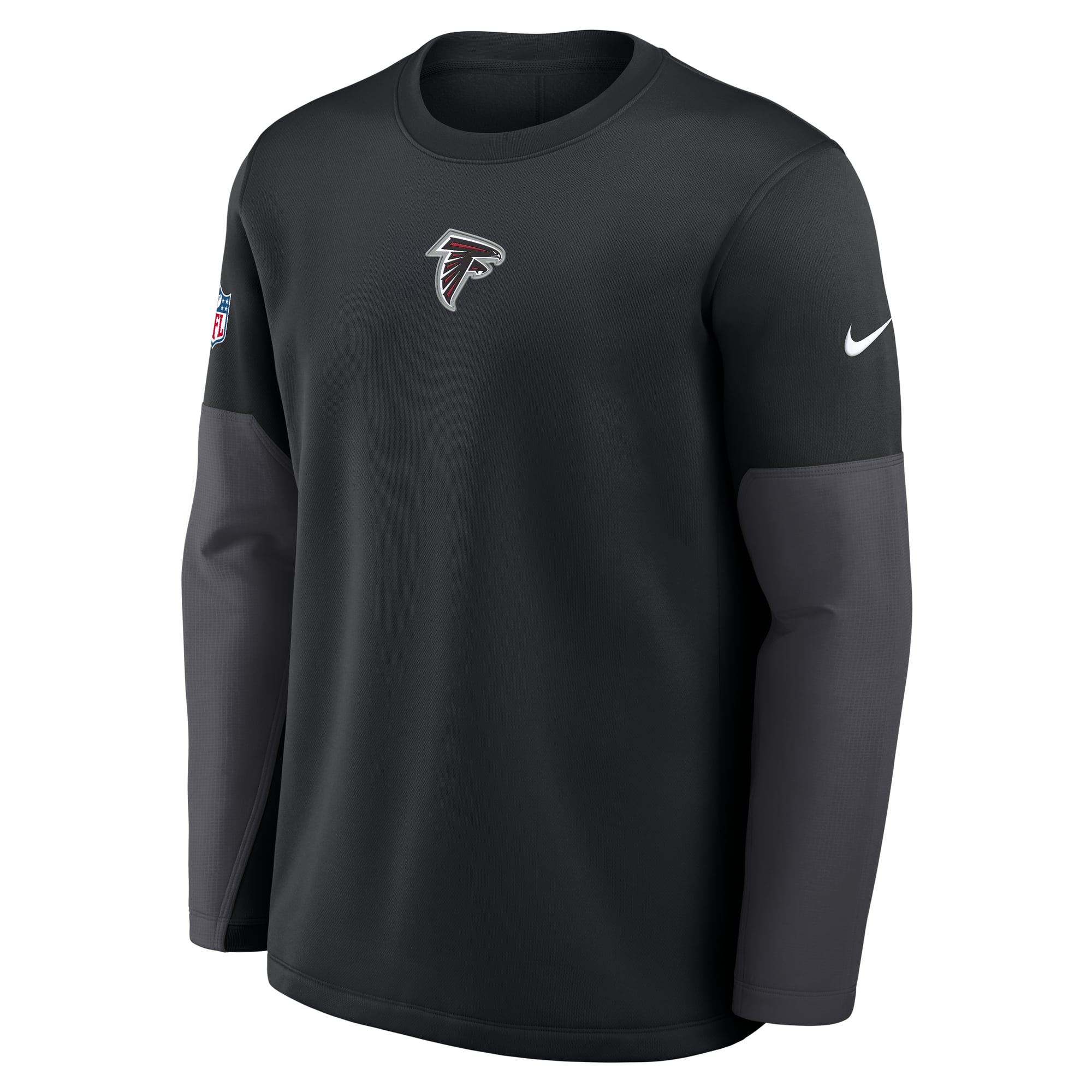 Pull Nike Atlanta Falcons Sideline Coaches pour homme, noir, mi-lourd, Therma-FIT.