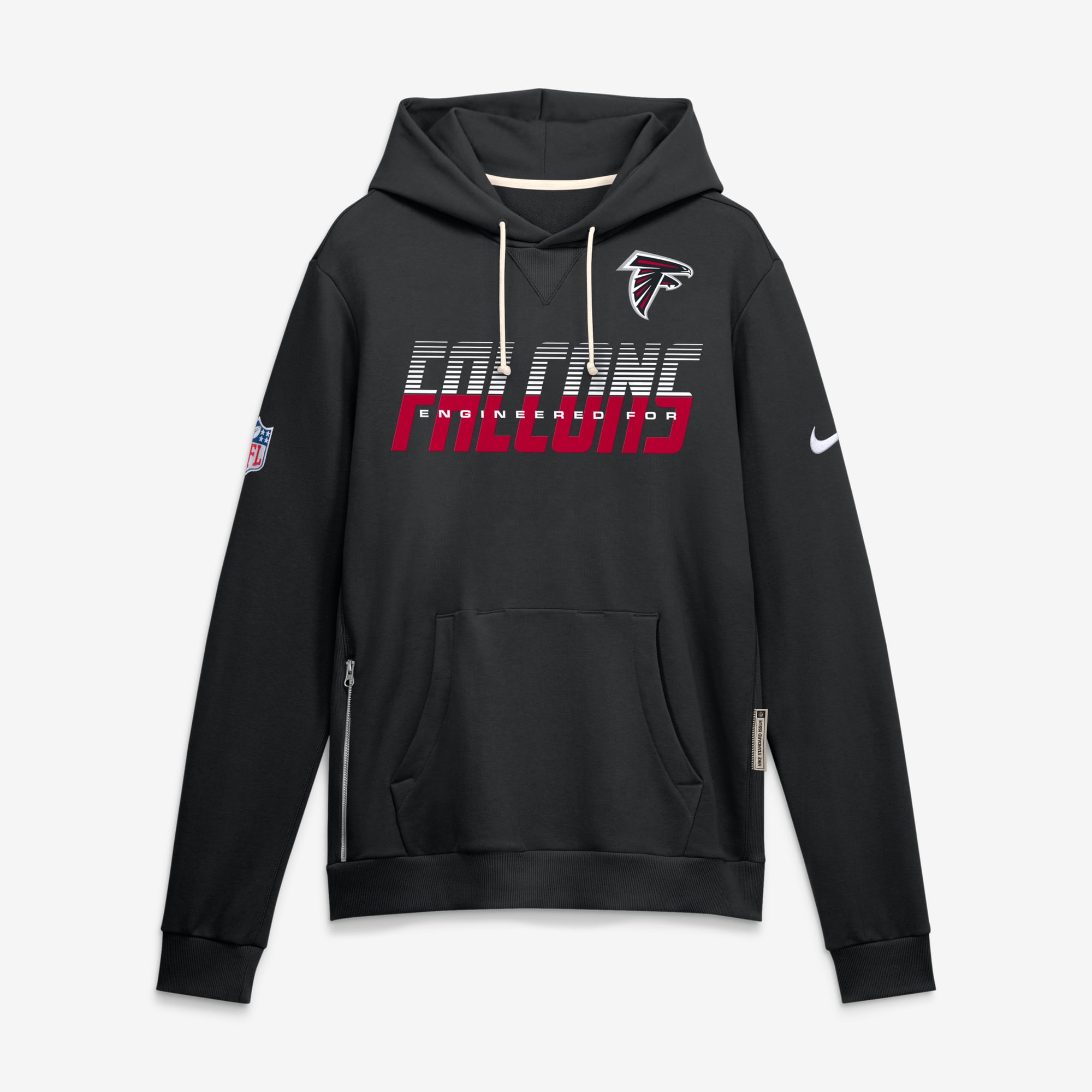 Men's Nike Atlanta Falcons Sideline Standard Issue Top Prospect Dri-FIT Hoodie