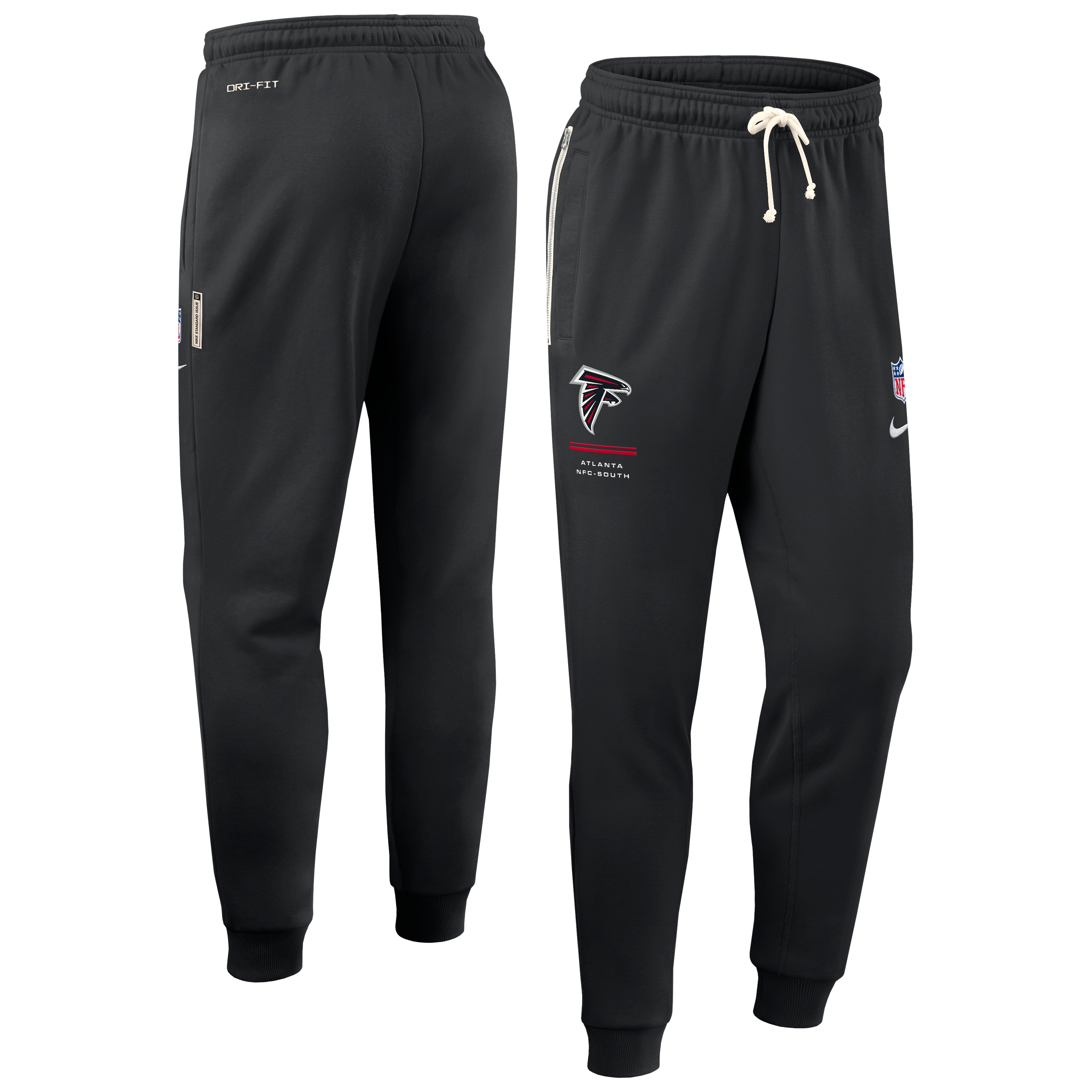 Men's Nike Black Atlanta Falcons Sideline Standard Issue Touchback Kick Dri-FIT Taper Pants