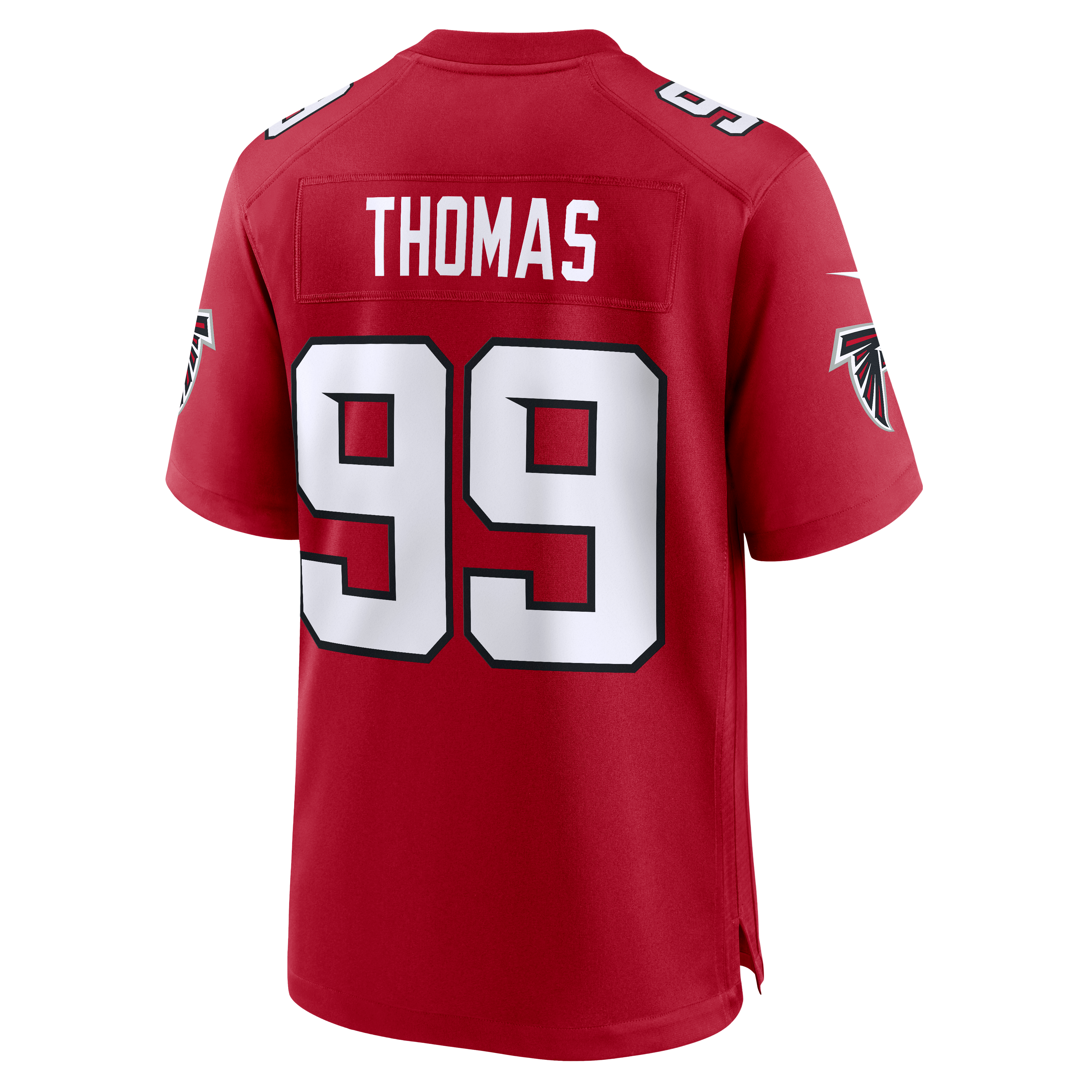 Maillot de match Nike Cameron Thomas rouge des Falcons d'Atlanta pour homme