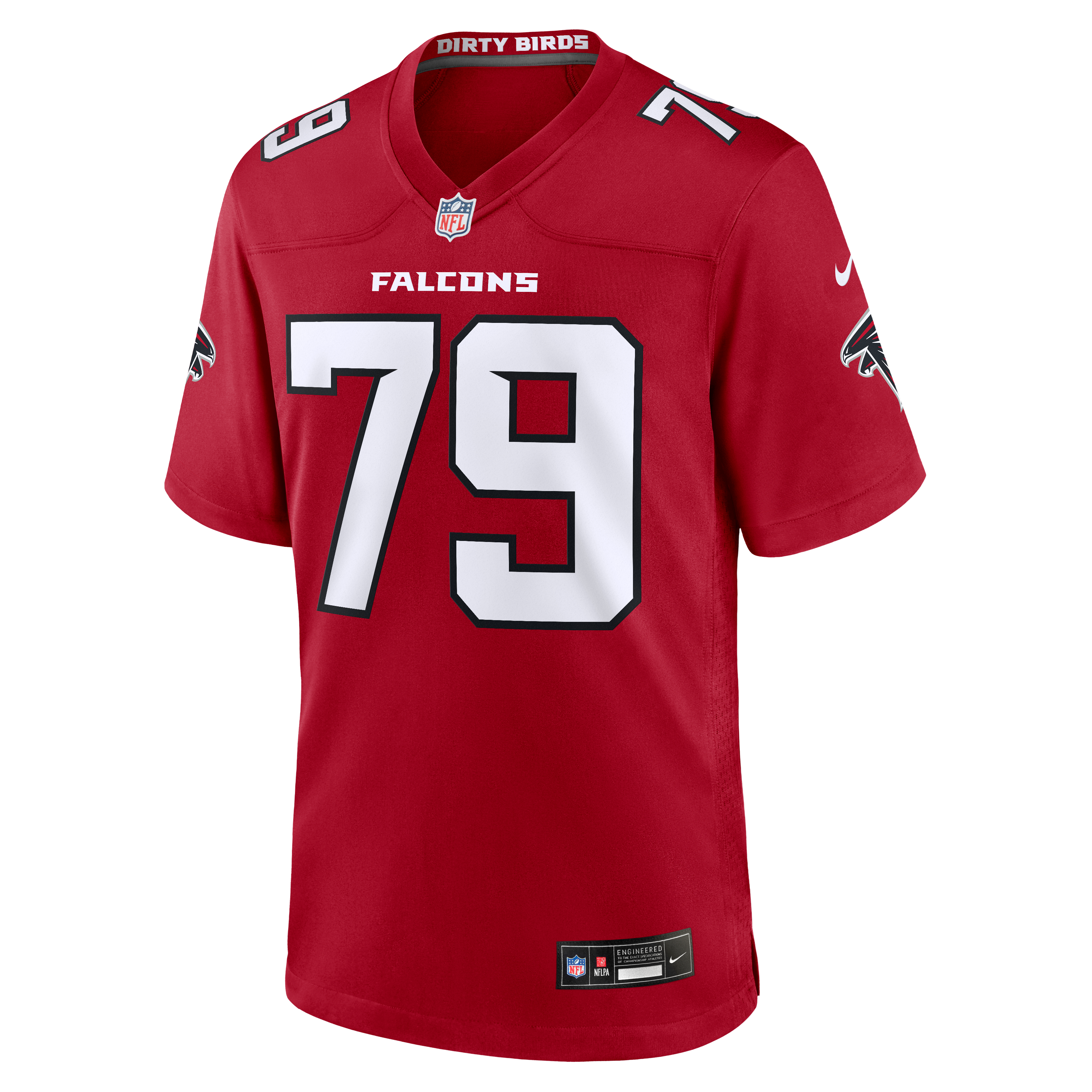 Men's Nike Carlos Allen Jr. Red Atlanta Falcons Team Game Jersey