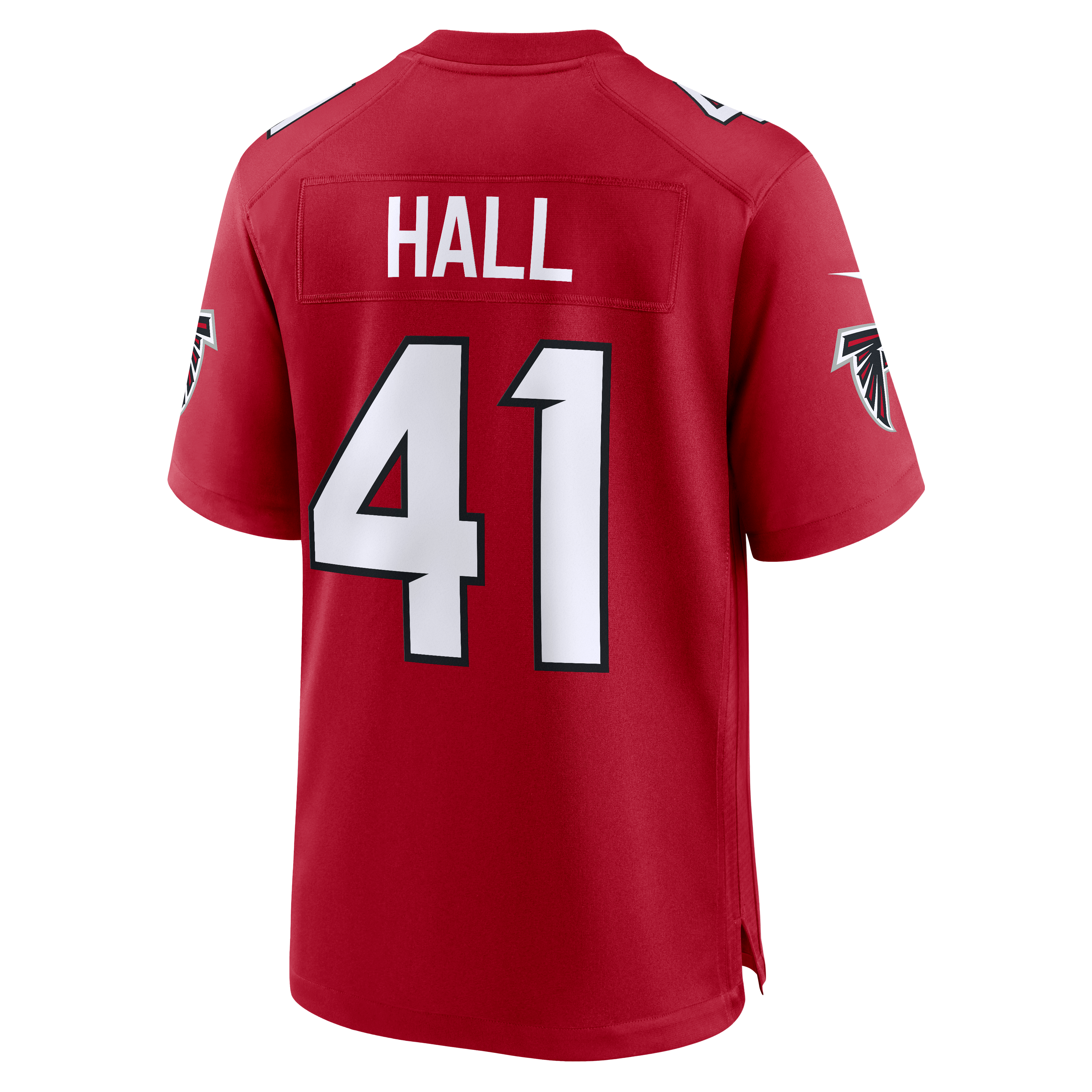 Men's Nike Darren Hall Red Atlanta Falcons Team Game Jersey