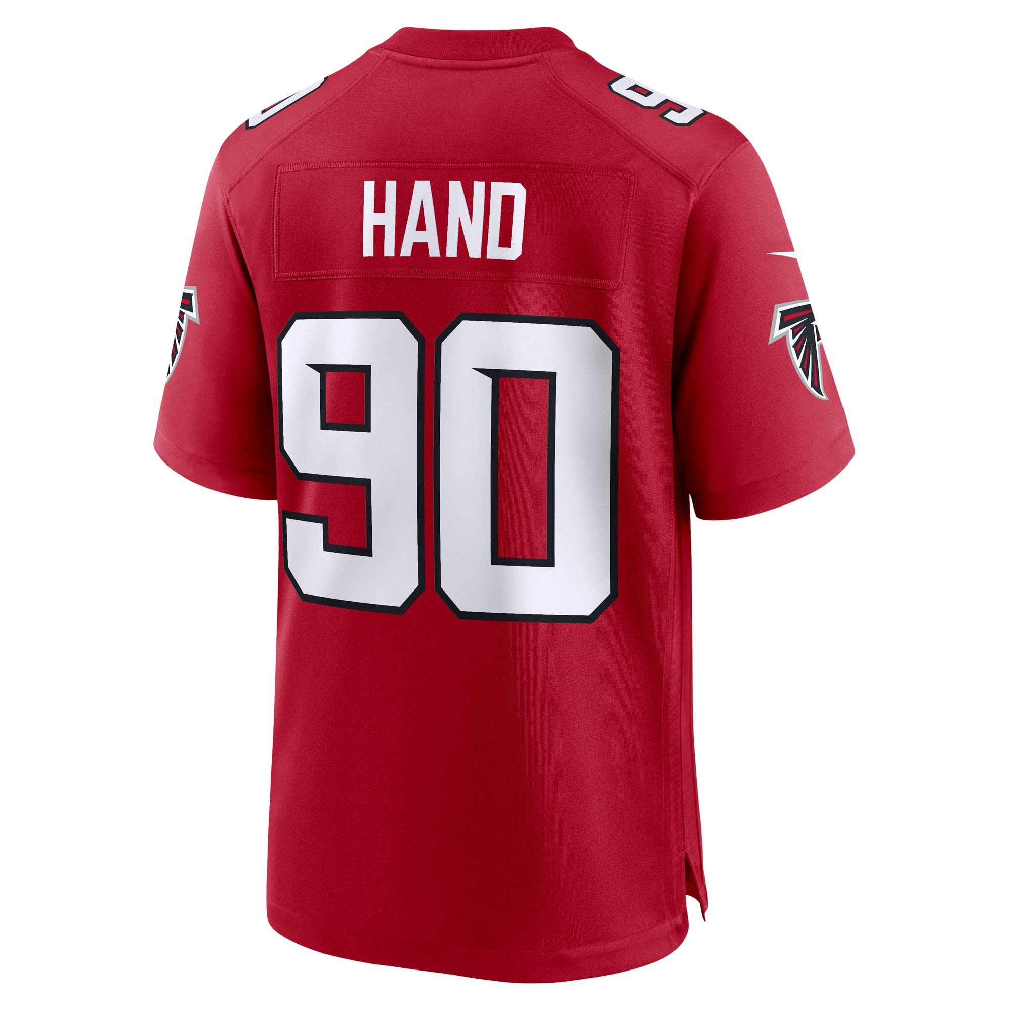 Men's Nike Da'Shawn Hand Red Atlanta Falcons Team Game Jersey