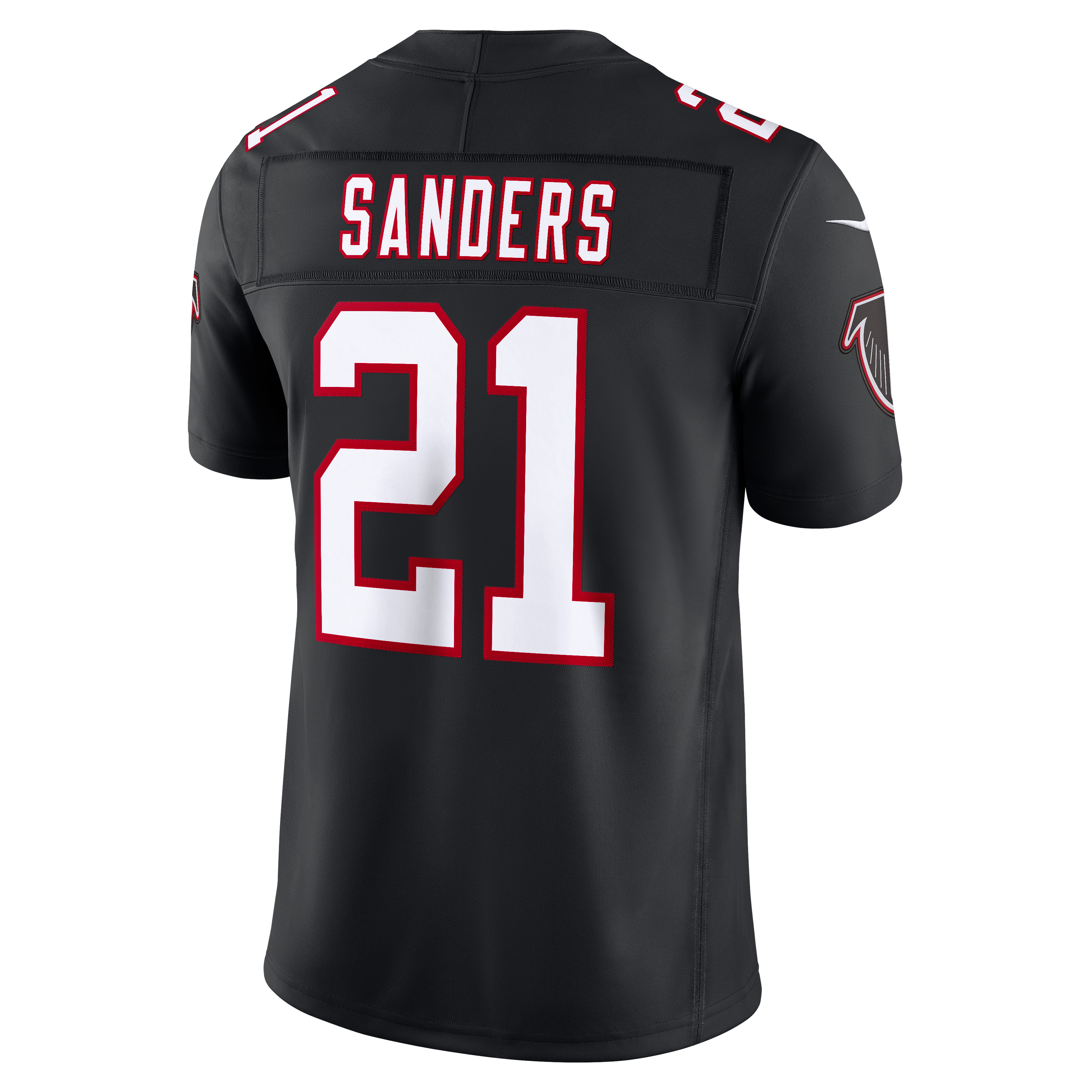 Maillot Nike Deion Sanders rouge Atlanta Falcons Team Vapor F.U.S.E. pour homme, édition limitée et cousue, retiré du marché