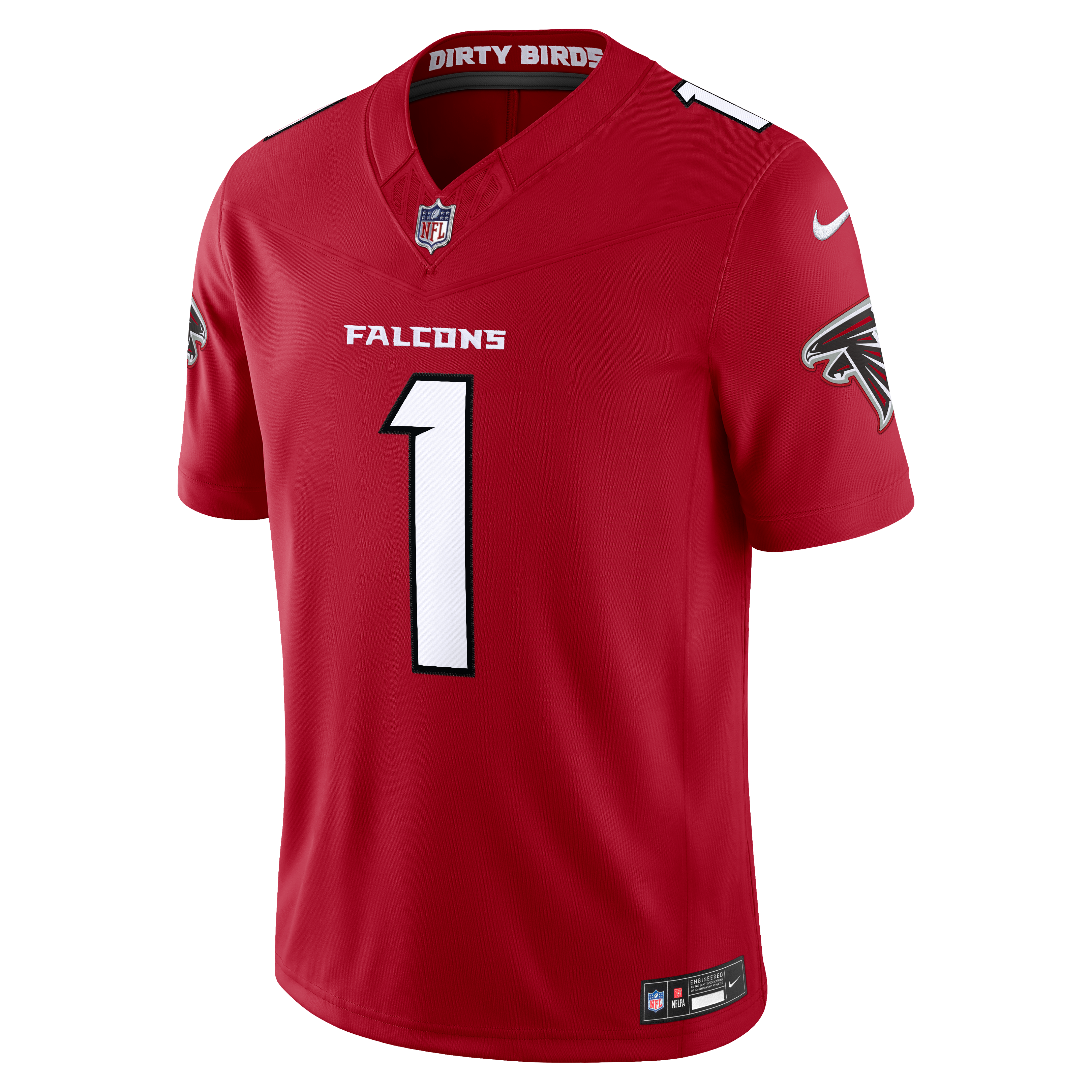 Maillot Nike Dirty Birds rouge Atlanta Falcons Team Vapor F.U.S.E. Stitched Limited pour homme