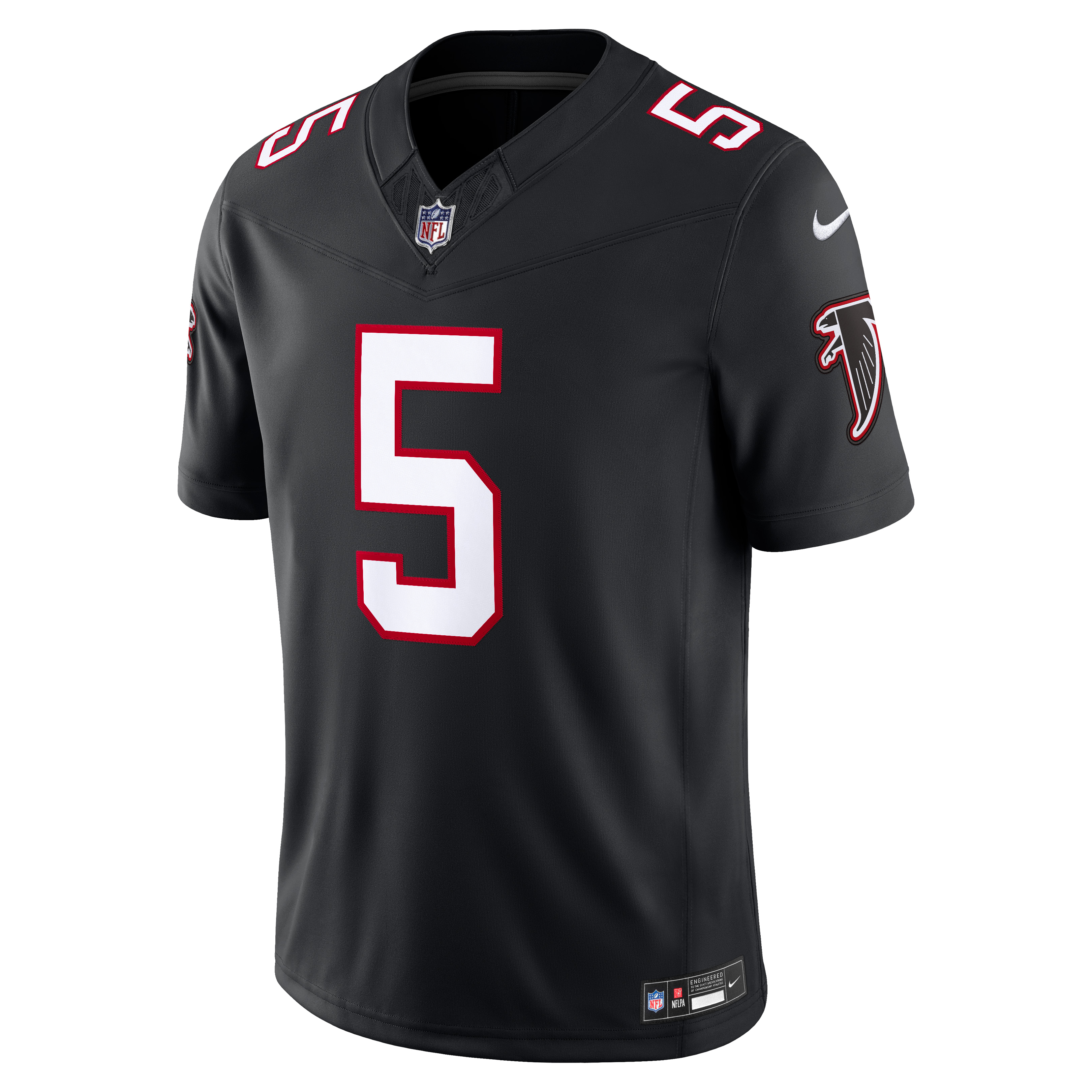Maillot Nike Drake London rouge Atlanta Falcons Team Vapor F.U.S.E. Stitched Limited pour homme