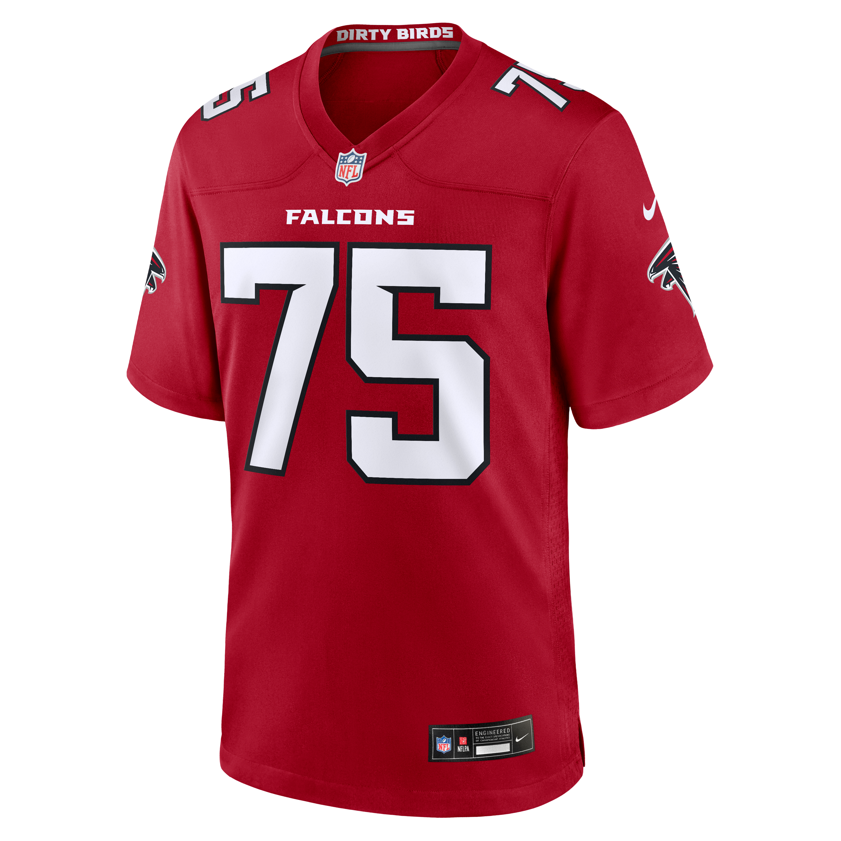 Men's Nike Ethan Onianwa Red Atlanta Falcons Team Game Jersey