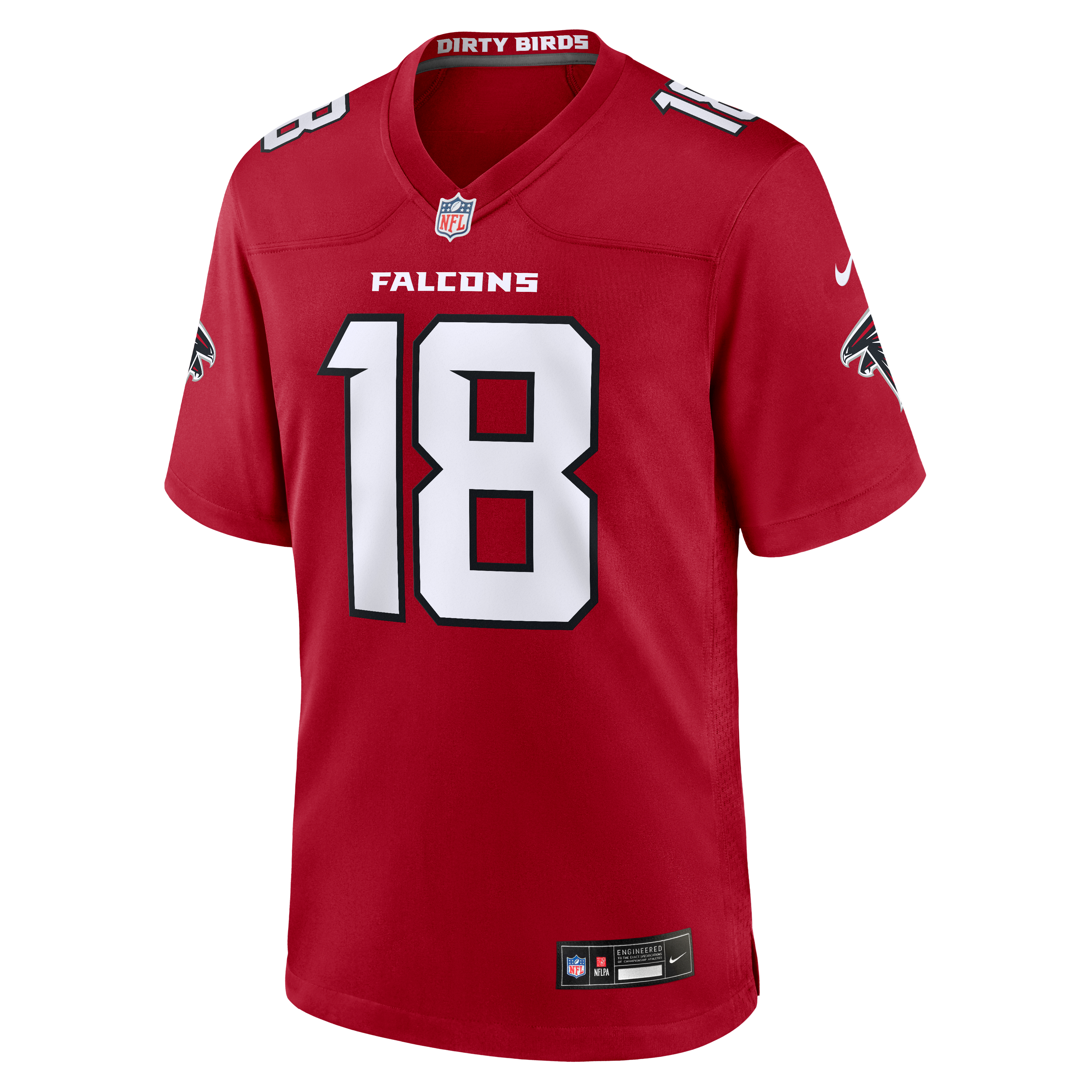 Men's Nike Jack Strand Red Atlanta Falcons Team Game Jersey
