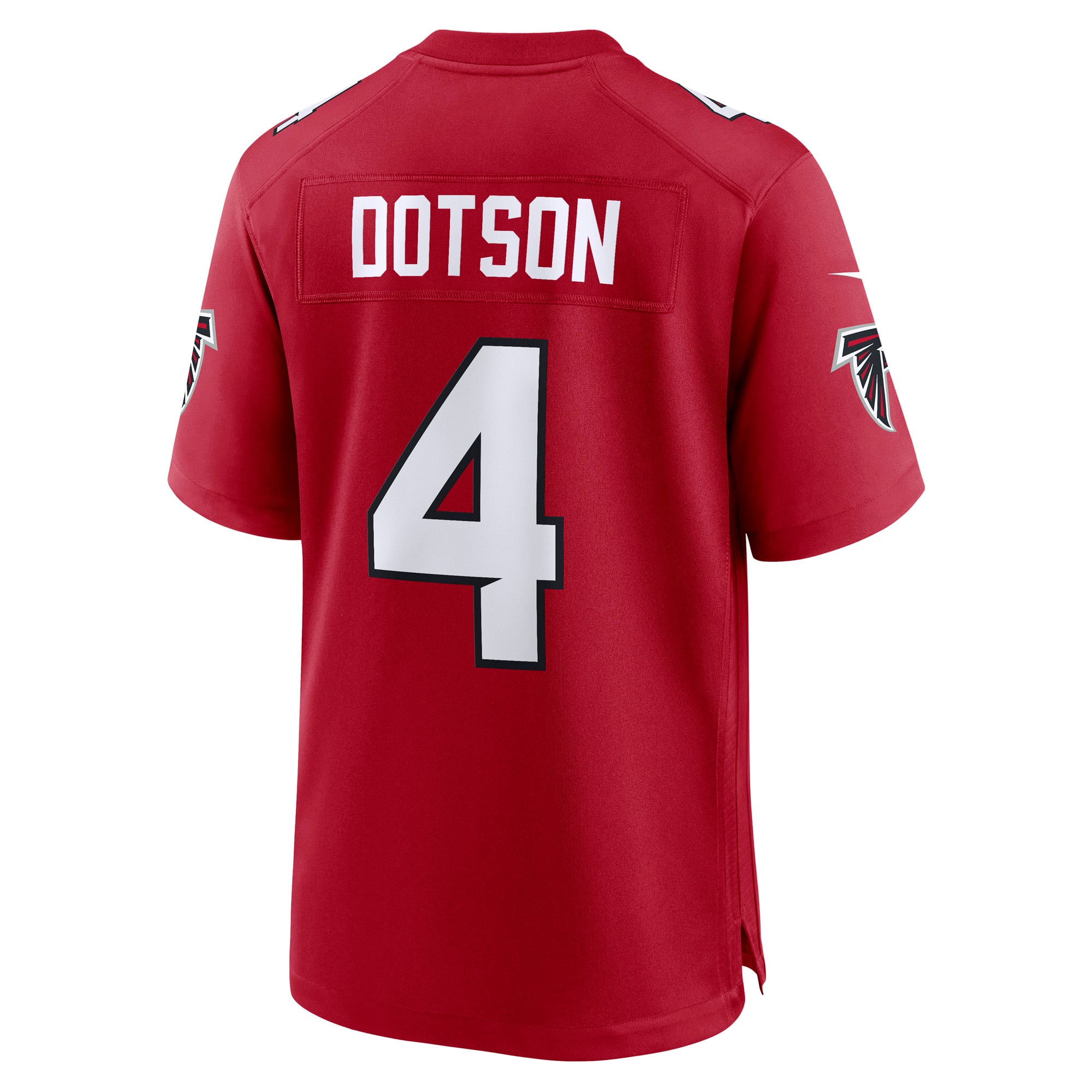 Maillot de match Nike Jahan Dotson rouge des Falcons d'Atlanta pour homme