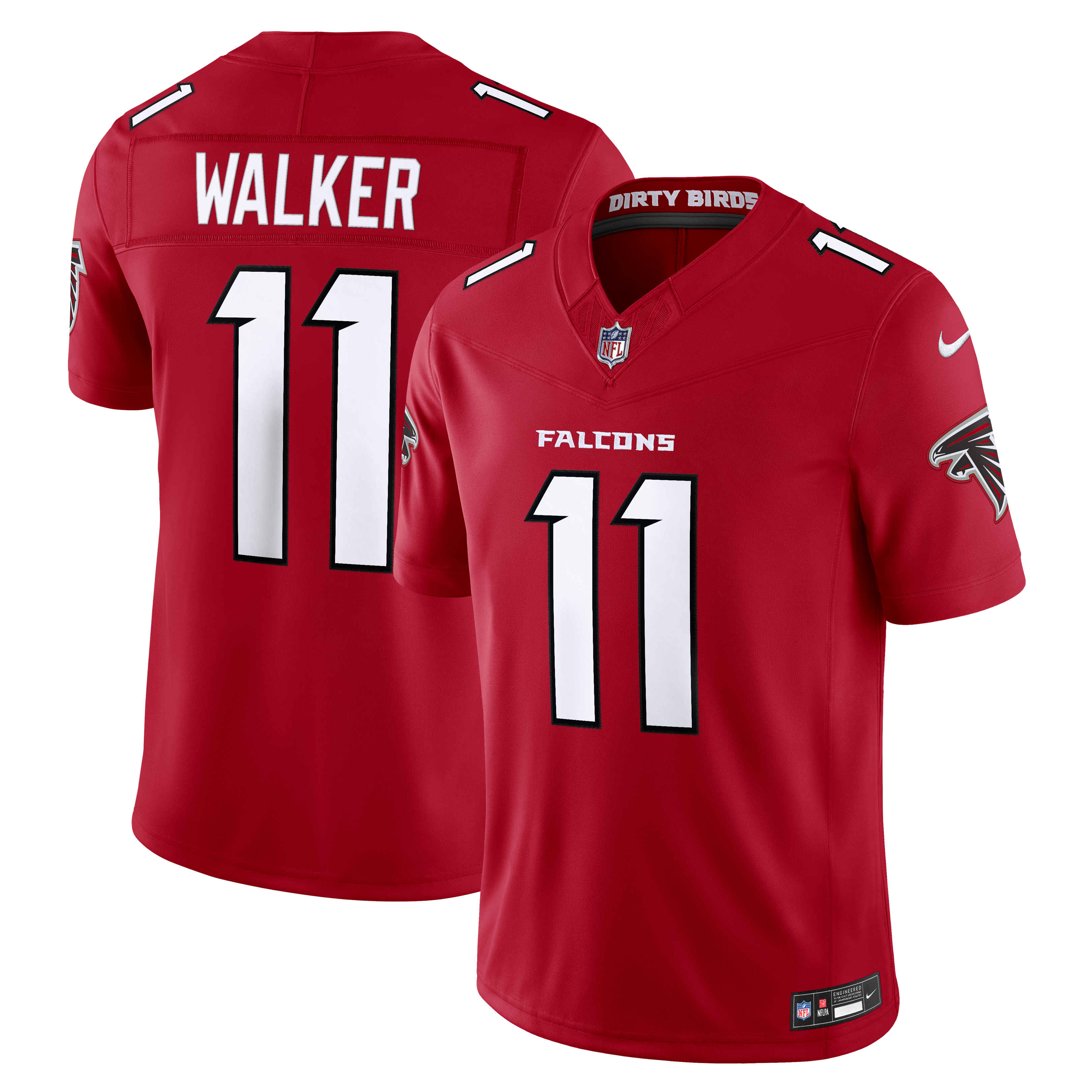 Men's Nike Jalon Walker White Atlanta Falcons Vapor F.U.S.E. Stitched Limited Jersey