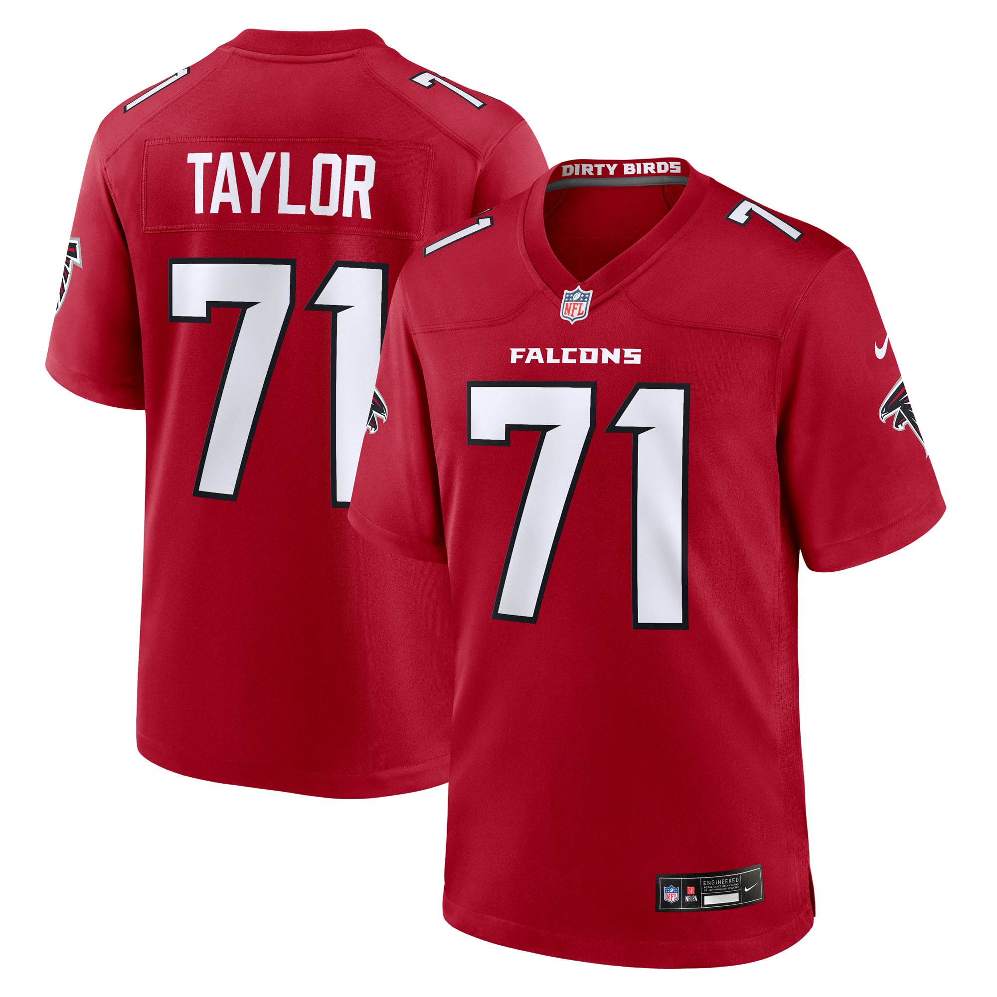 Men's Nike Jawaan Taylor Red Atlanta Falcons Team Game Jersey