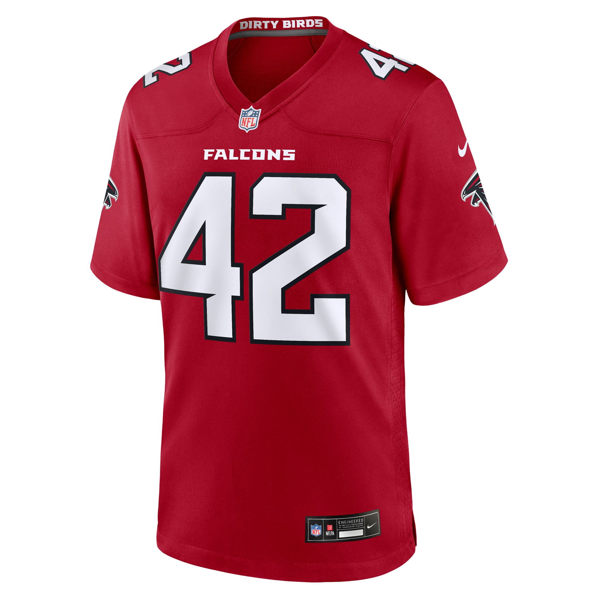 Maillot de match Nike Josh Woods rouge des Falcons d'Atlanta pour homme
