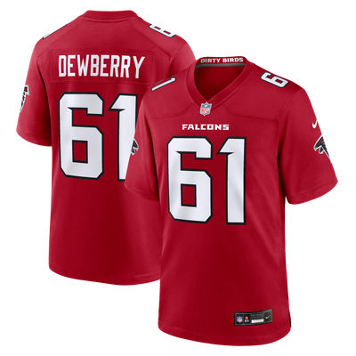 Kam Dewberry Atlanta Falcons Nike Team Game Jersey - Red