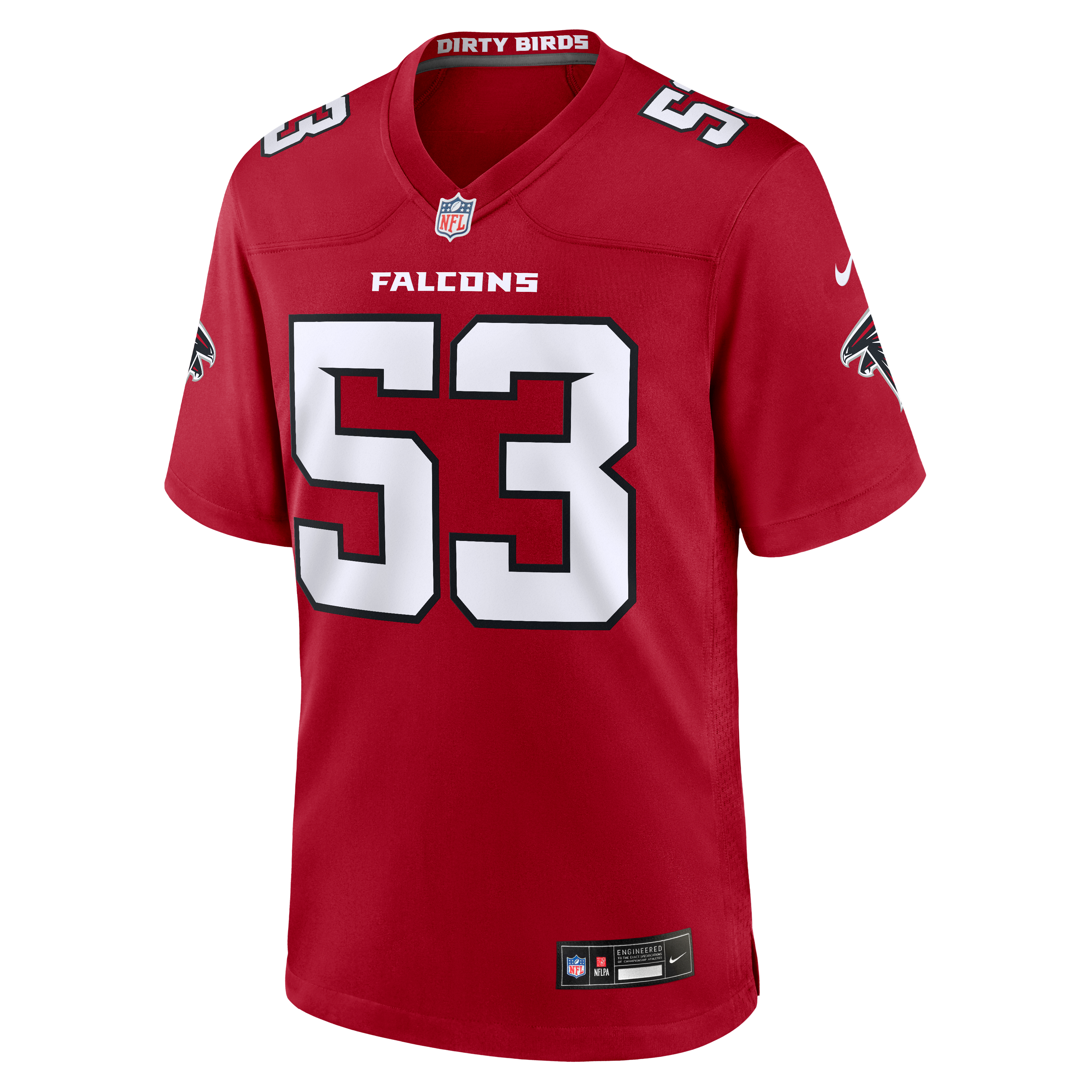 Men's Nike Kendal Daniels Red Atlanta Falcons Team Game Jersey