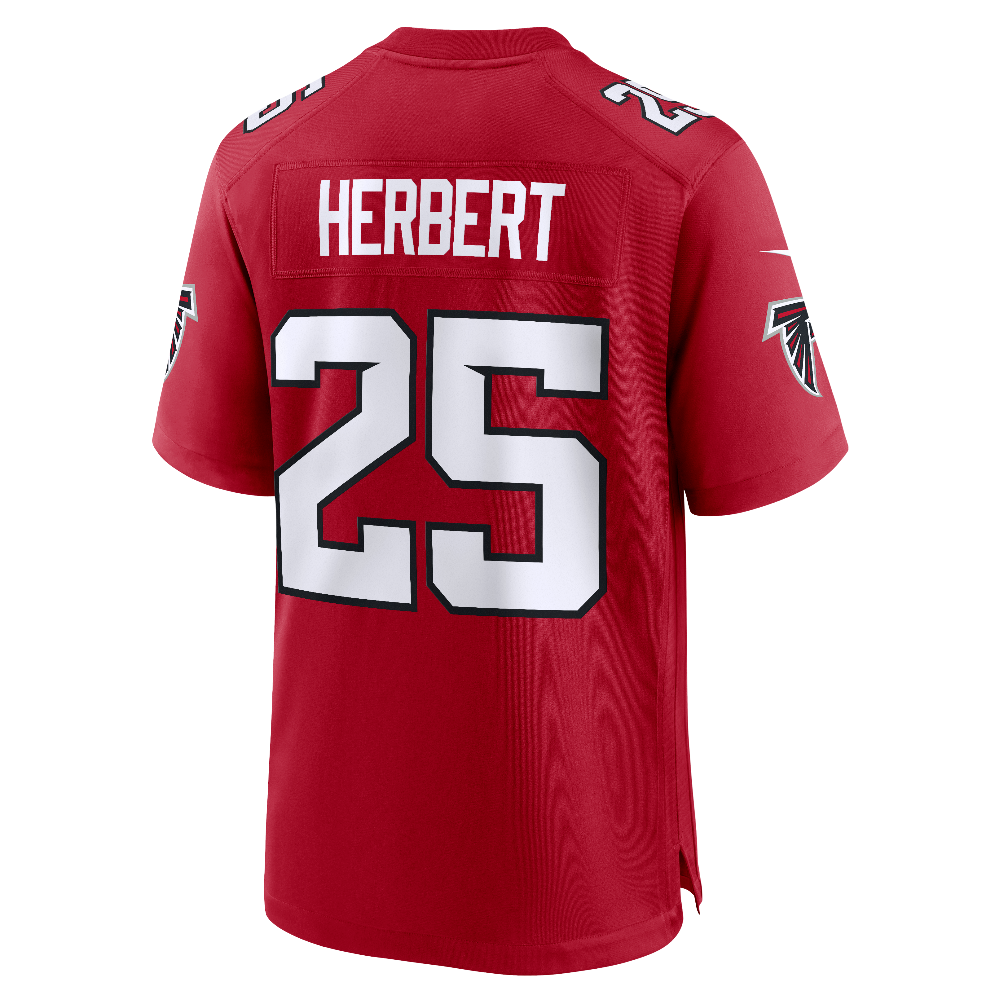 Maillot de match Nike Khalil Herbert rouge des Falcons d'Atlanta pour homme