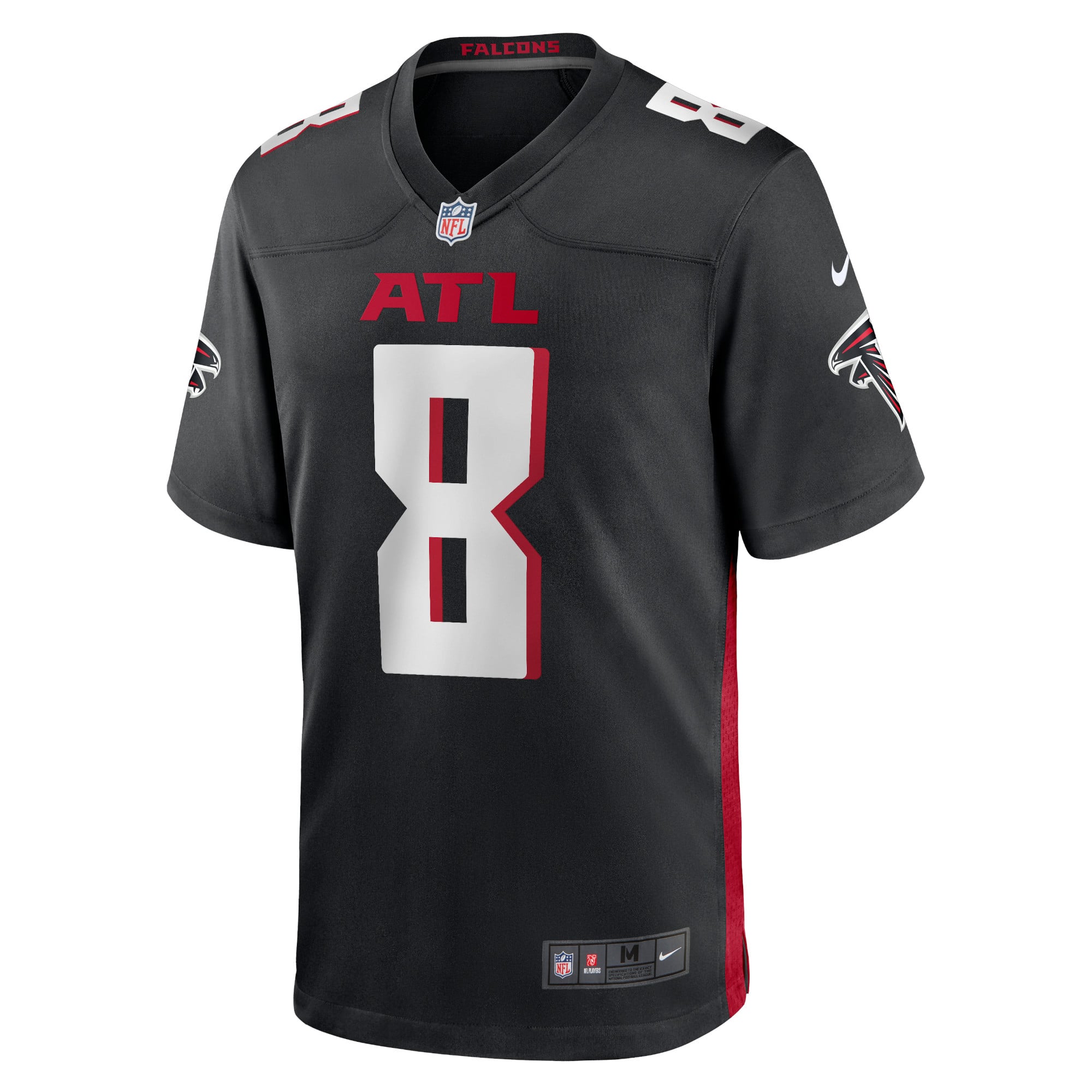 Men's Nike Kyle Pitts Black Atlanta Falcons 2021 NFL Draft First Round Pick Game Jersey