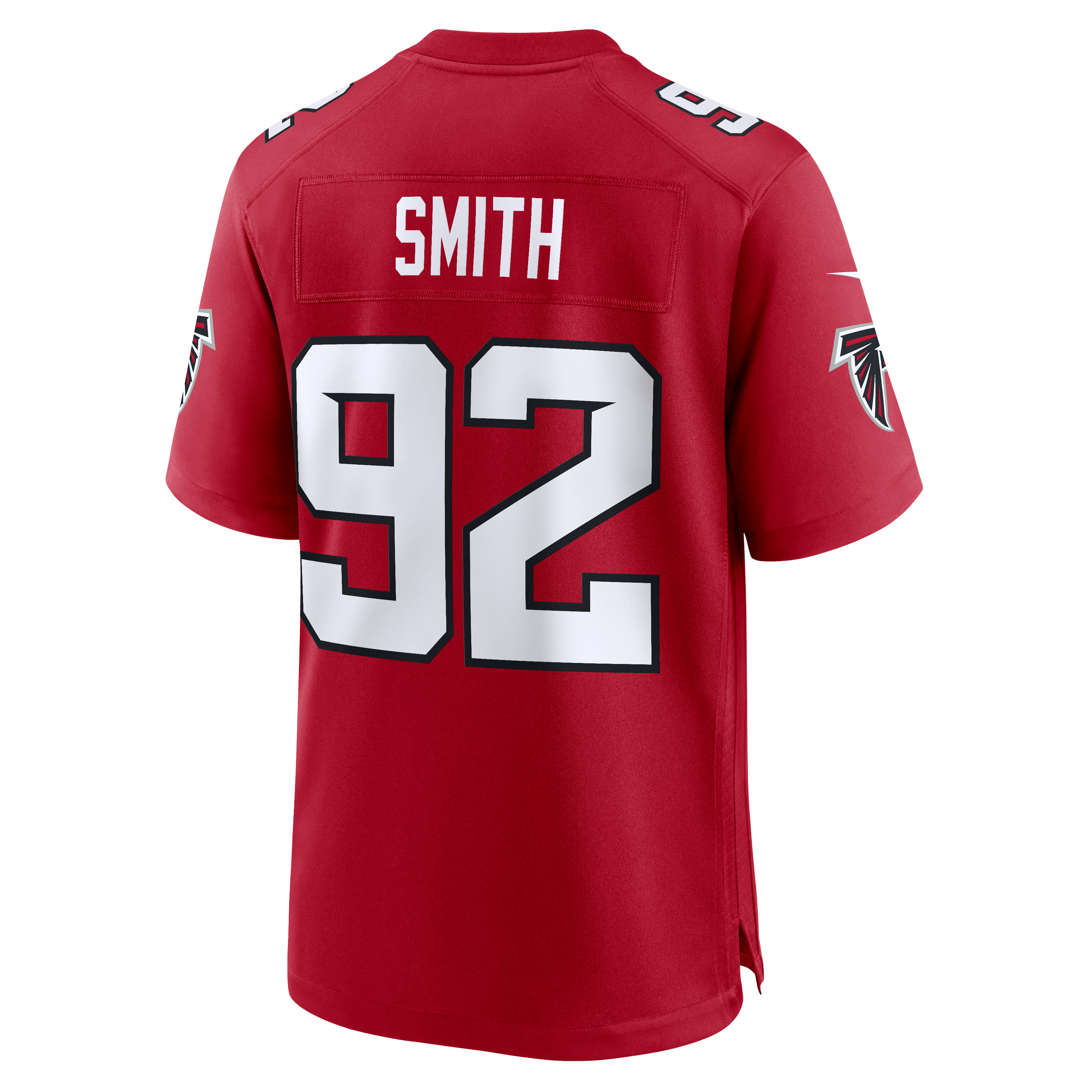 Maillot de match Nike Maason Smith rouge des Falcons d'Atlanta pour homme