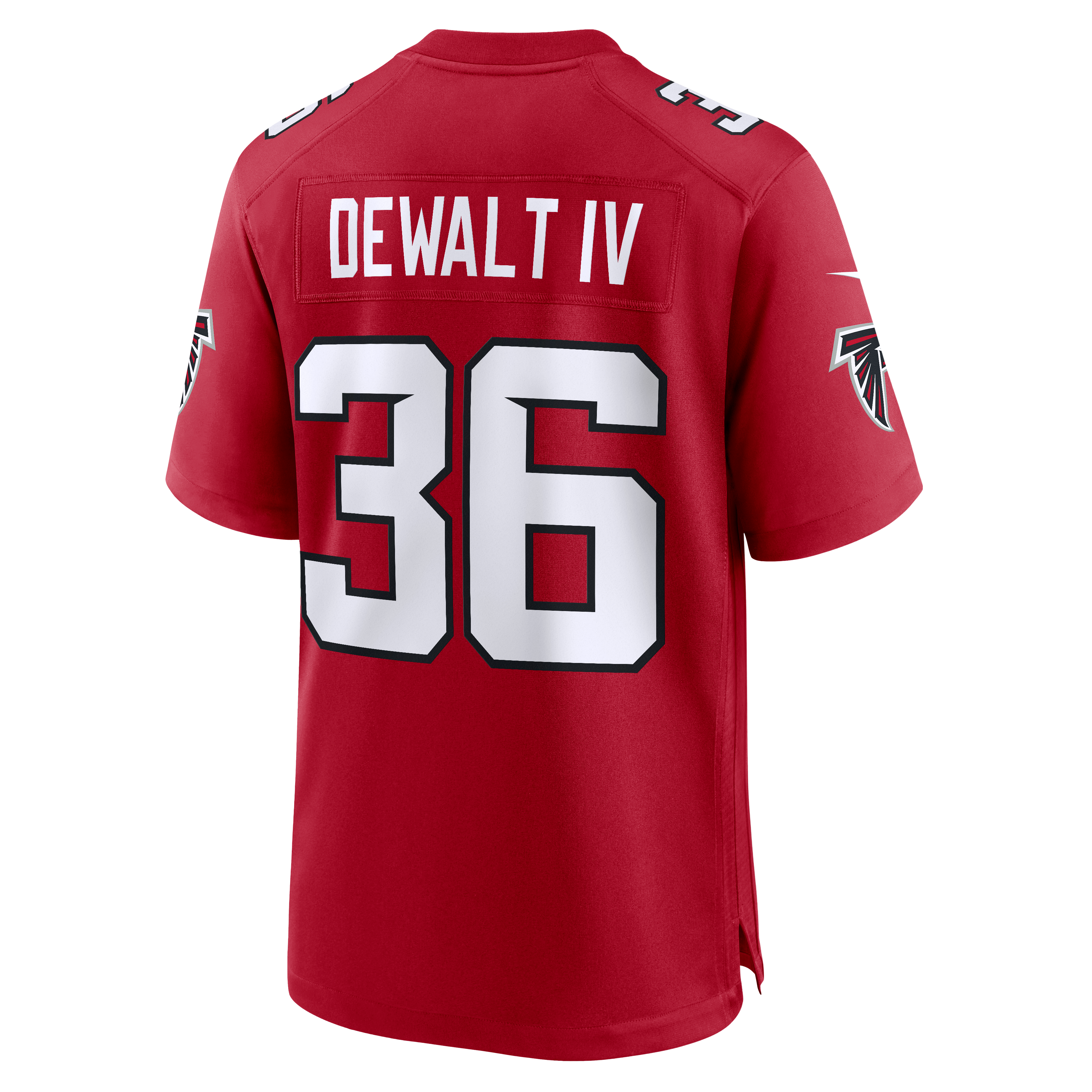 Men's Nike Malcolm DeWalt IV Red Atlanta Falcons Team Game Jersey