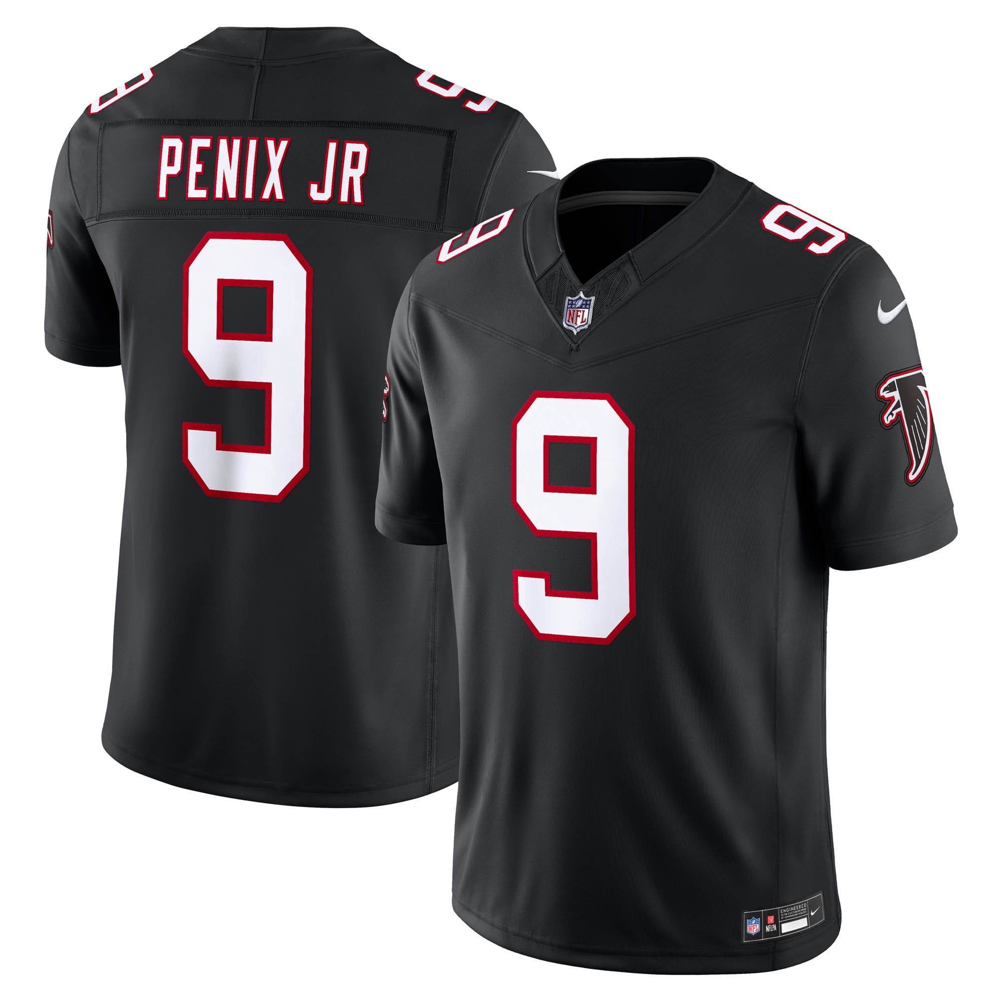 Men's Nike Michael Penix Jr. White Atlanta Falcons Vapor F.U.S.E. Stitched Limited Jersey