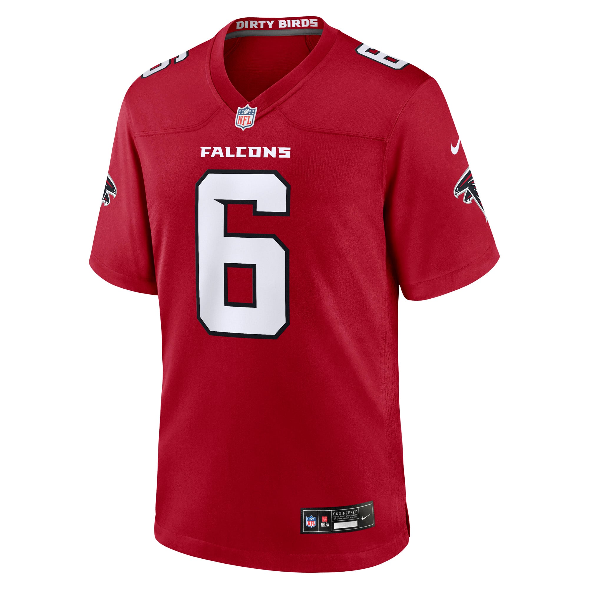 Maillot de match Nike Nick Folk rouge des Falcons d'Atlanta pour homme