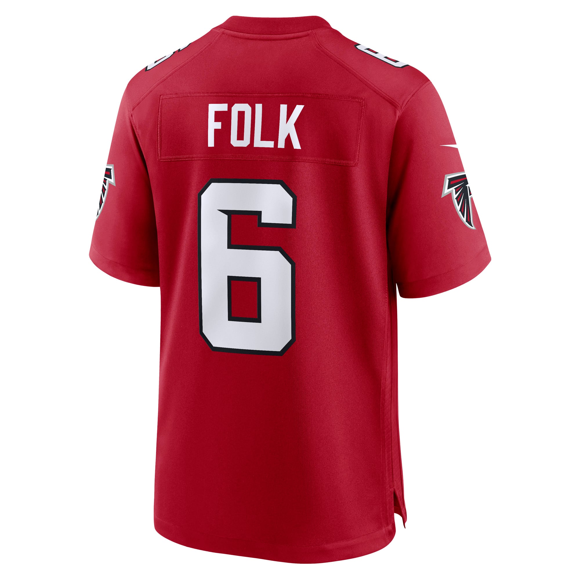 Maillot de match Nike Nick Folk rouge des Falcons d'Atlanta pour homme