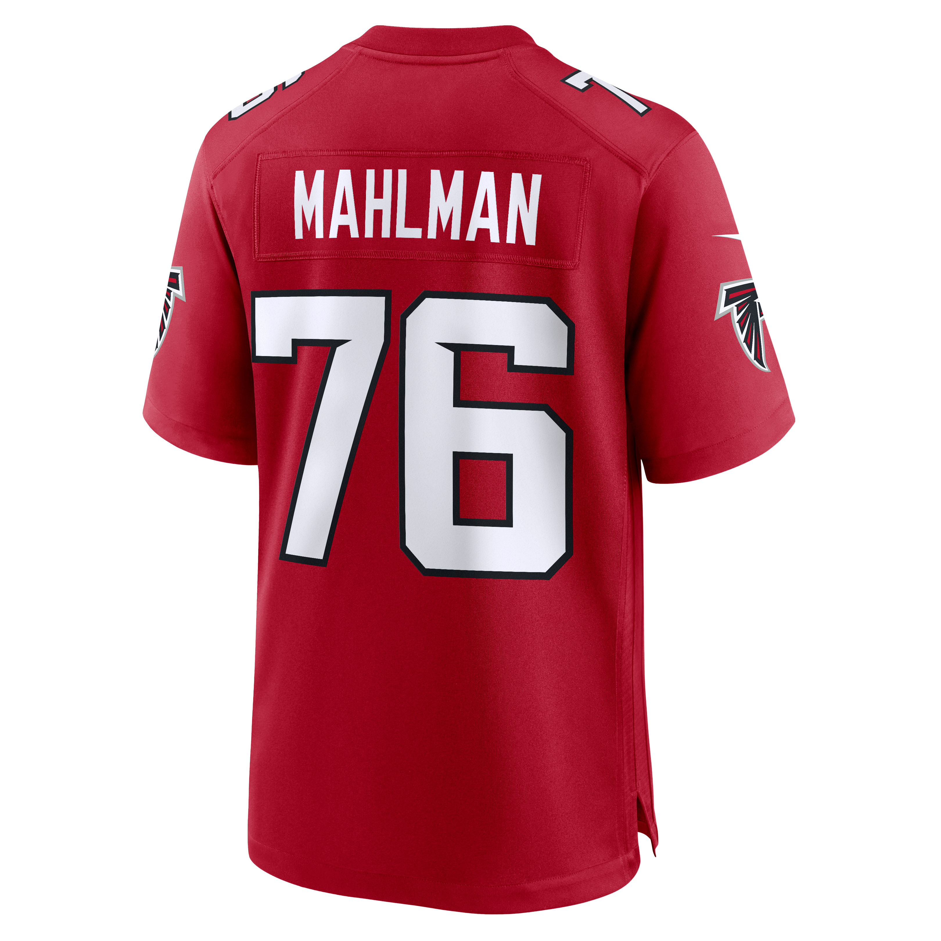 Men's Nike Riley Mahlman Red Atlanta Falcons Team Game Jersey