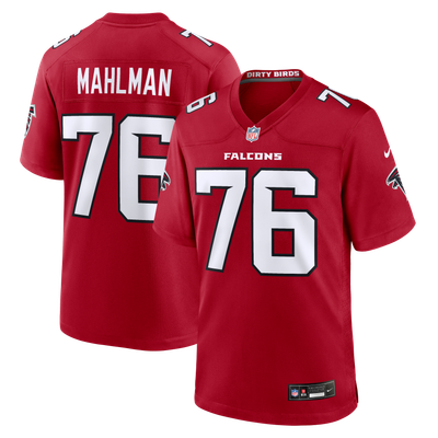 Riley Mahlman Atlanta Falcons Nike Team Game Jersey - Red