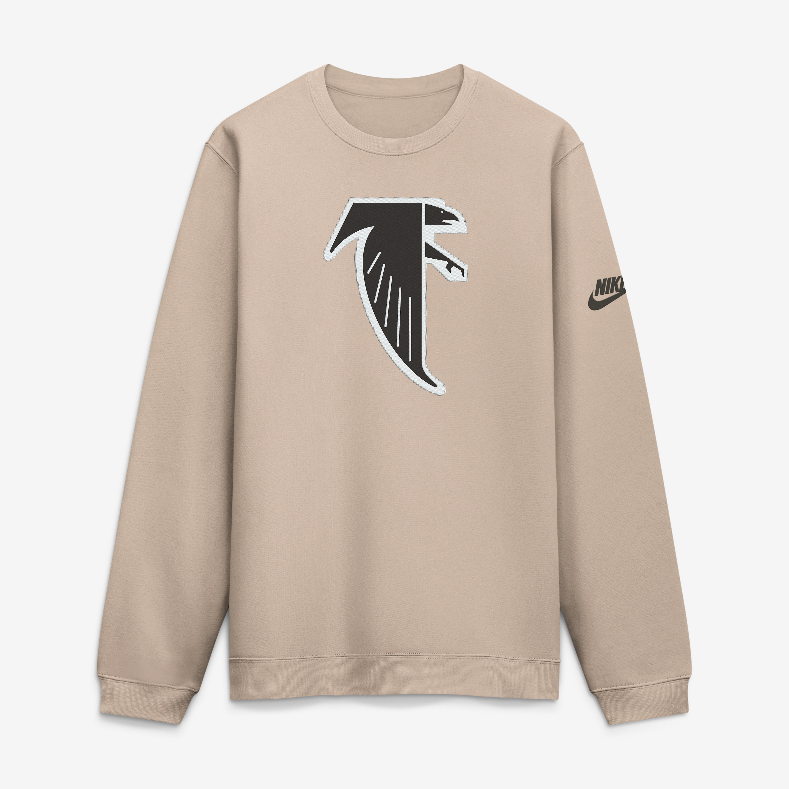 Men's Nike Sand Atlanta Falcons I-Formation Rewind Club Crew Sweatshirt