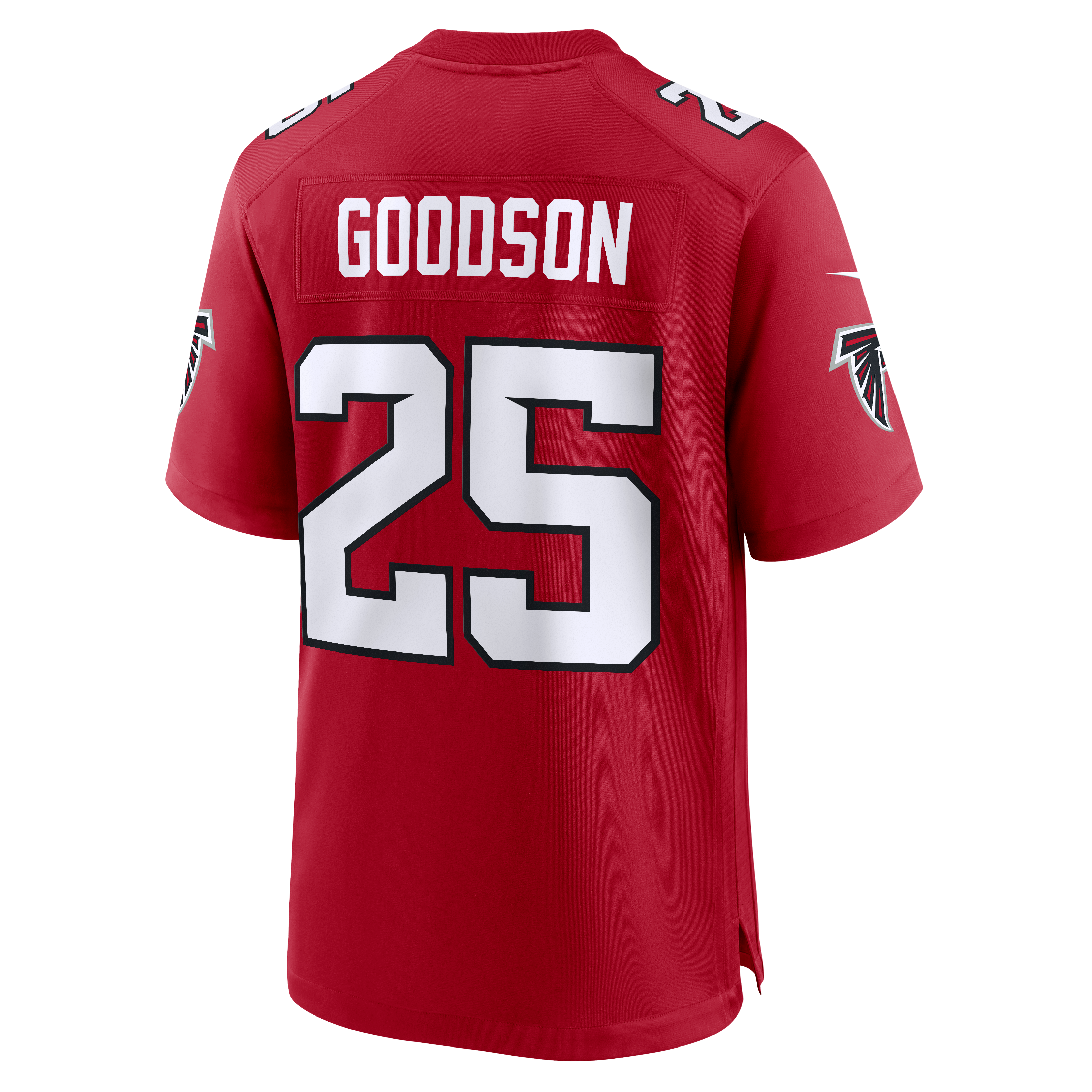 Maillot de match Nike Tyler Goodson rouge des Falcons d'Atlanta pour homme