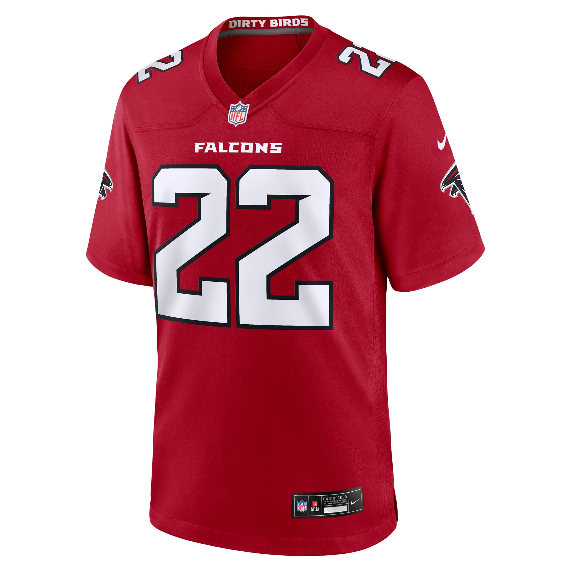 Maillot de match Nike Yasir Abdullah rouge des Falcons d'Atlanta pour homme