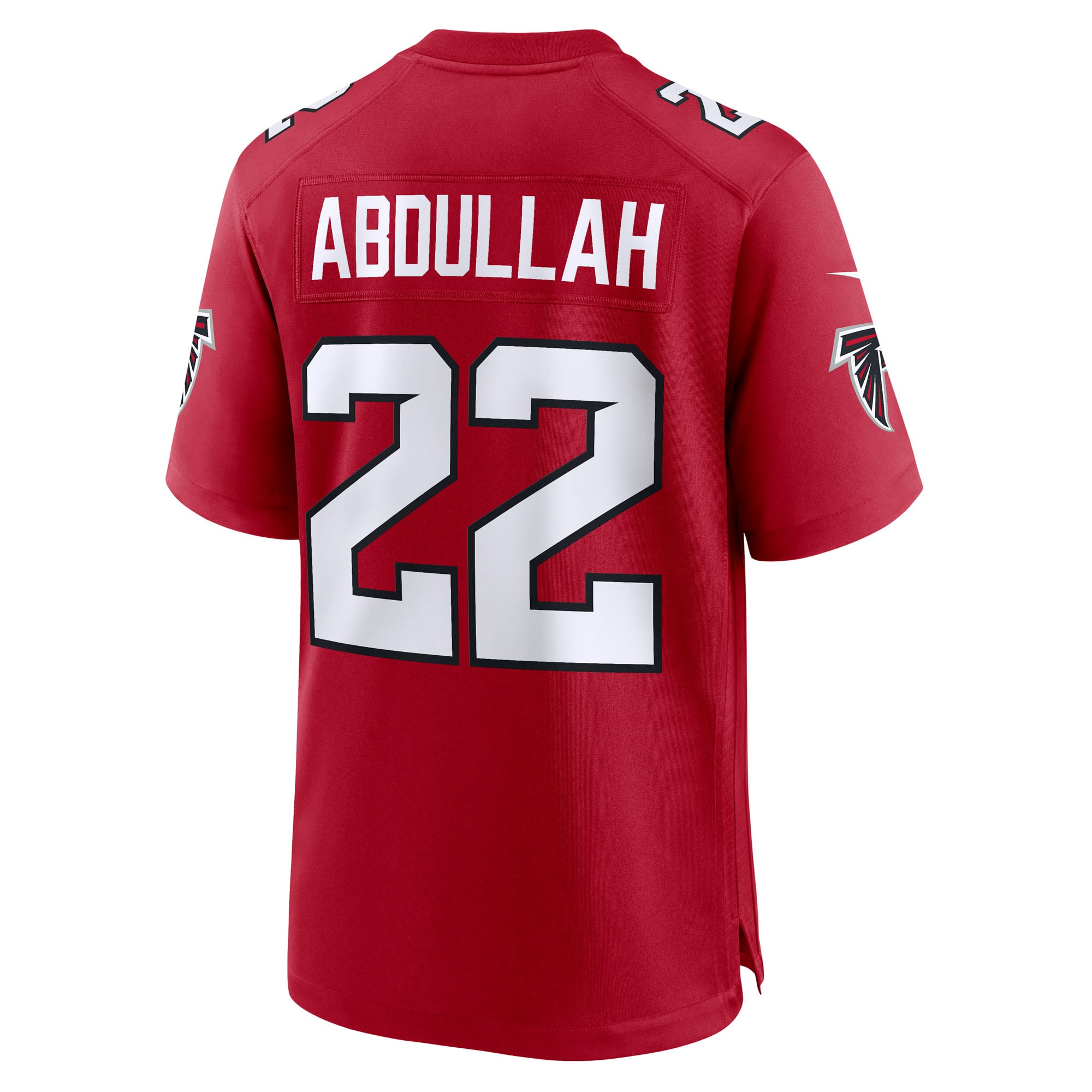 Maillot de match Nike Yasir Abdullah rouge des Falcons d'Atlanta pour homme