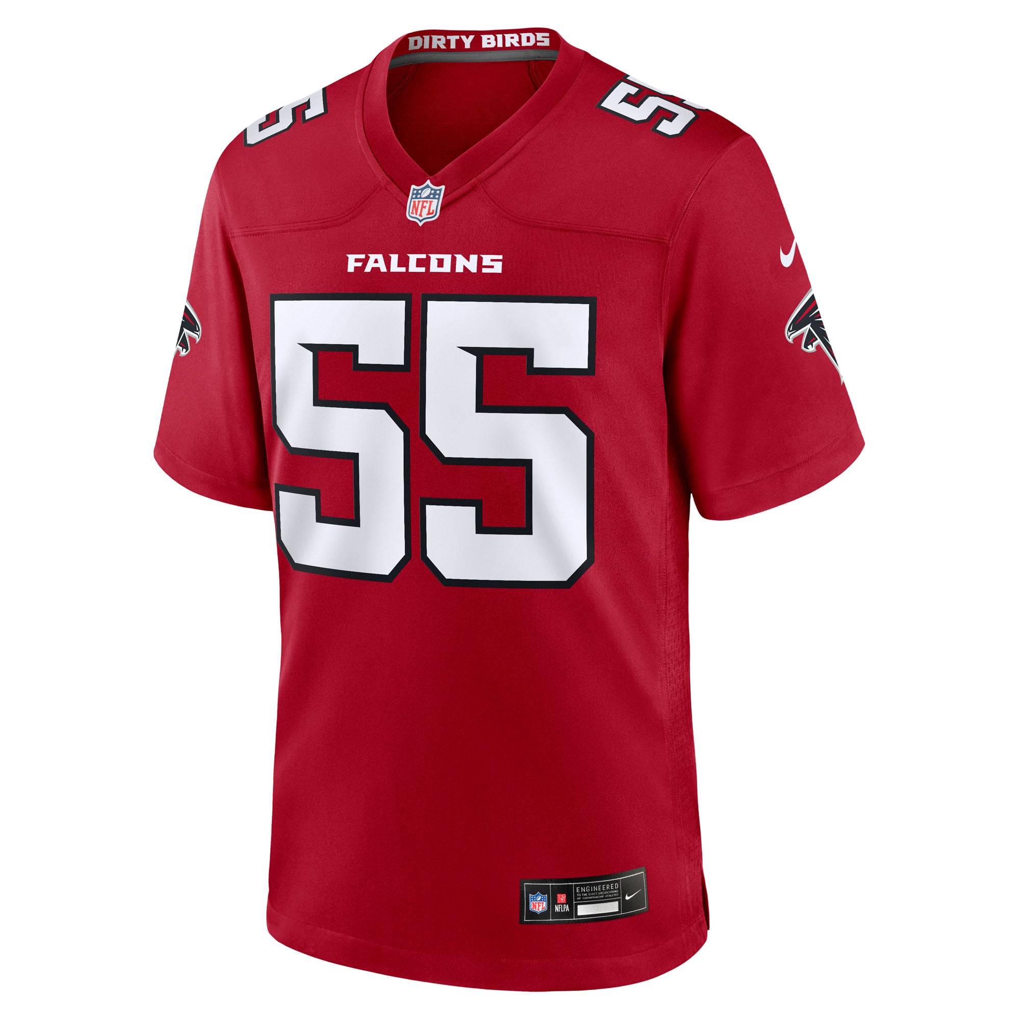 Maillot de match Nike Za'Darius Smith rouge des Falcons d'Atlanta pour homme