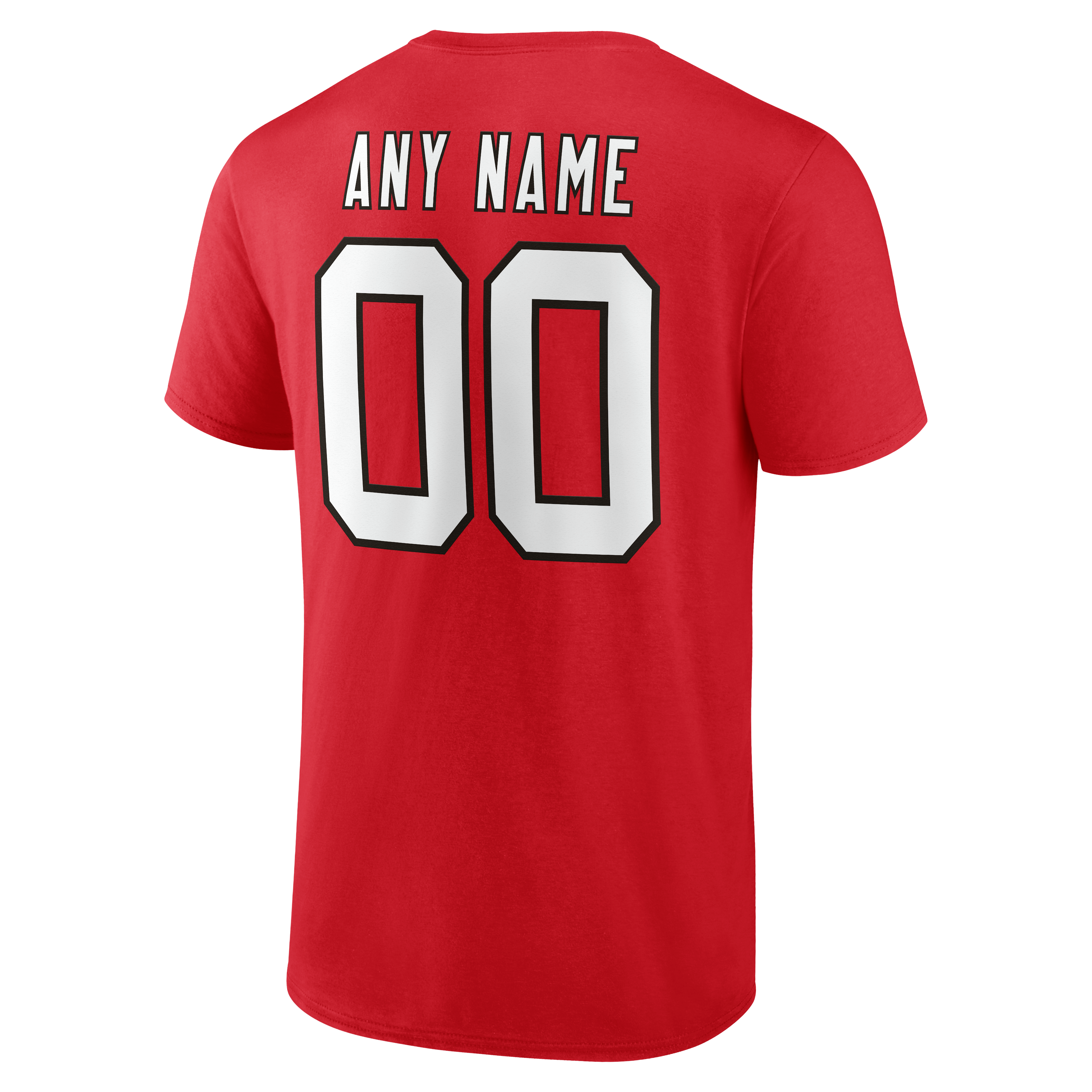 T-shirt authentique classique personnalisé avec nom et numéro des Falcons d'Atlanta rouges pour hommes