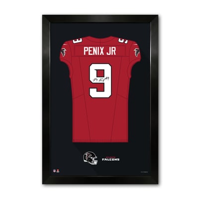Michael Penix Jr. Atlanta Falcons 14" x 20" Framed Jersey Art Print