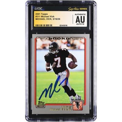 Michael Vick Atlanta Falcons Collectibles, Falcons Autographed Jerseys ...