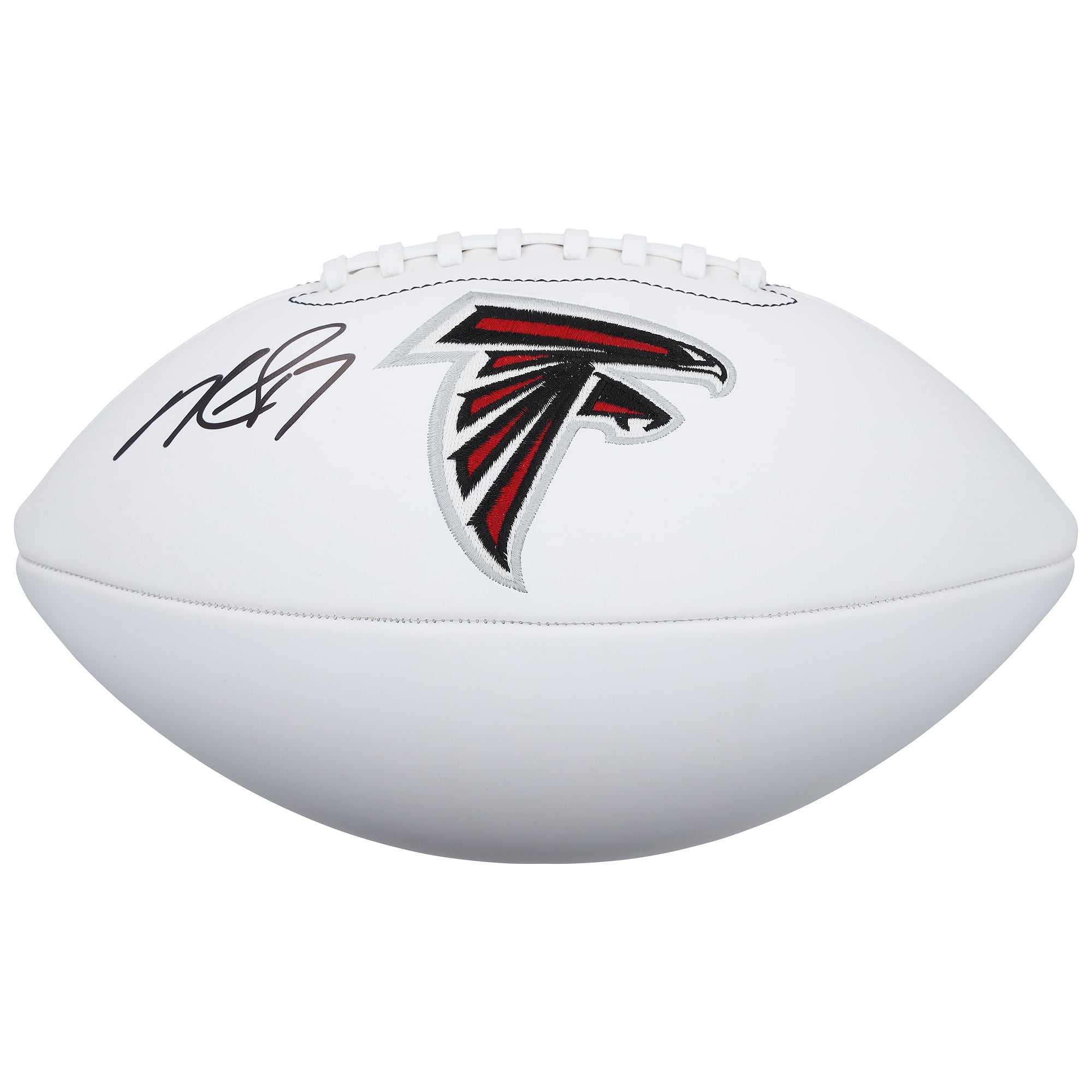 Ballon de football américain Wilson White Panel autographié par Michael Vick des Falcons d'Atlanta