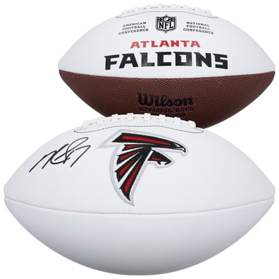 Michael Vick Atlanta Falcons Autographed Fanatics Authentic Wilson White Panel Football 