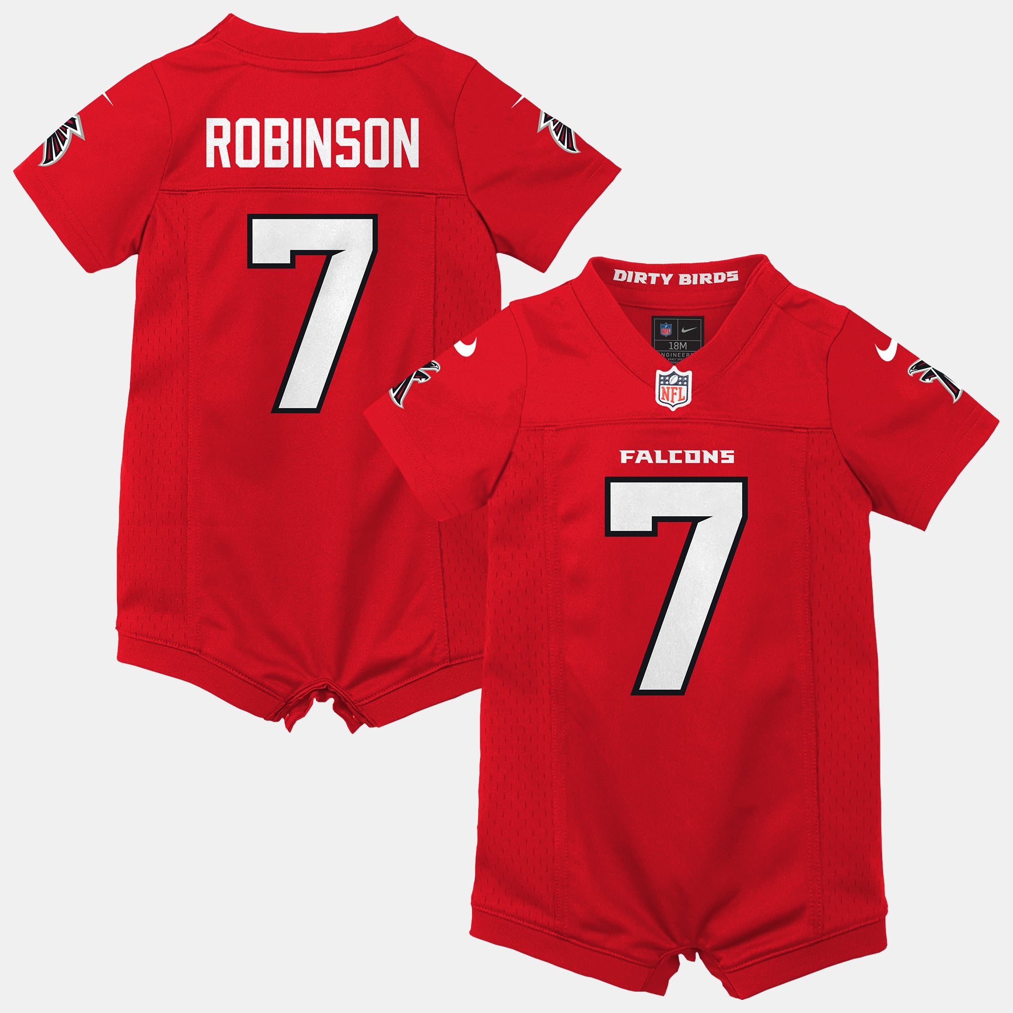 Combinaison Nike Bijan Robinson rouge des Falcons d'Atlanta pour nouveau-né