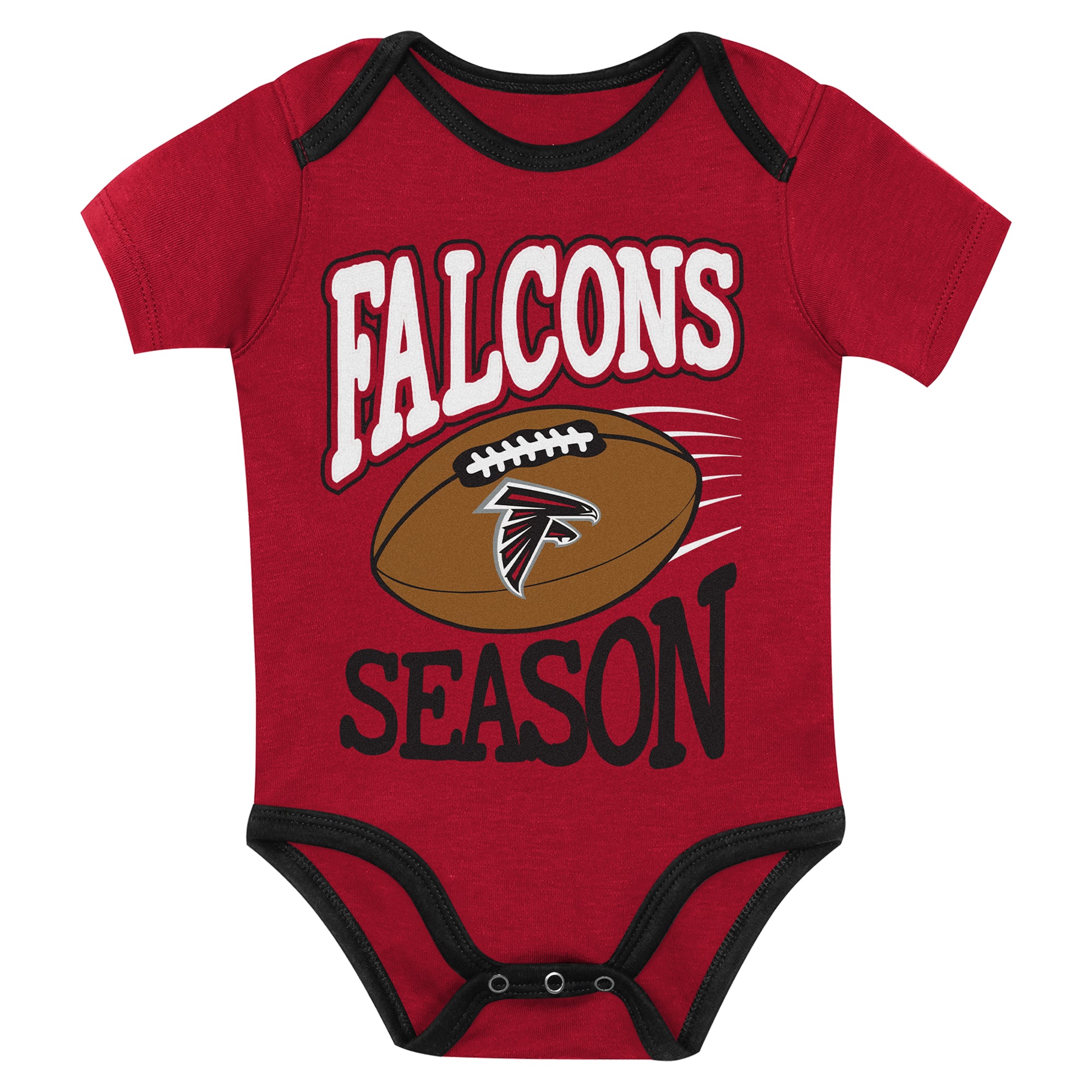 Newborn Outerstuff Atlanta Falcons First Round Pick Three-Piece Bodysuit Set