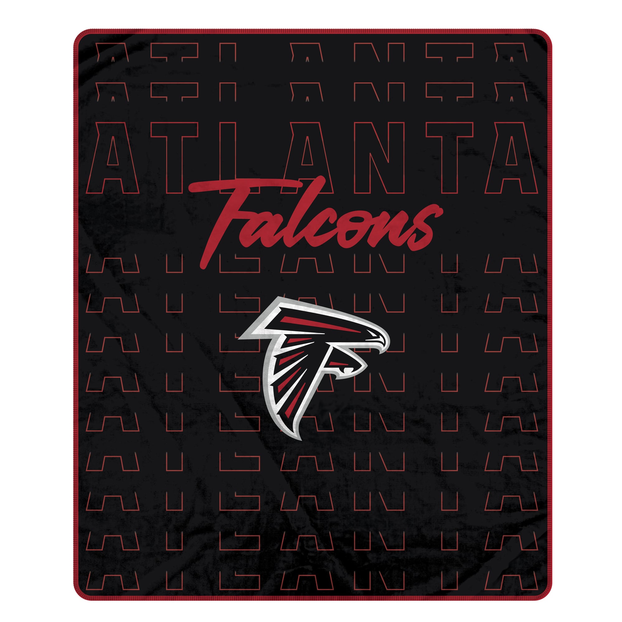 Pegasus Atlanta Falcons Echo Script Fade 50" x 60" Ultra Soft Throw Blanket