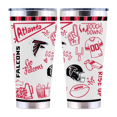Atlanta Falcons The Memory Company 30oz. Sketchpad Stainless Steel Tumbler