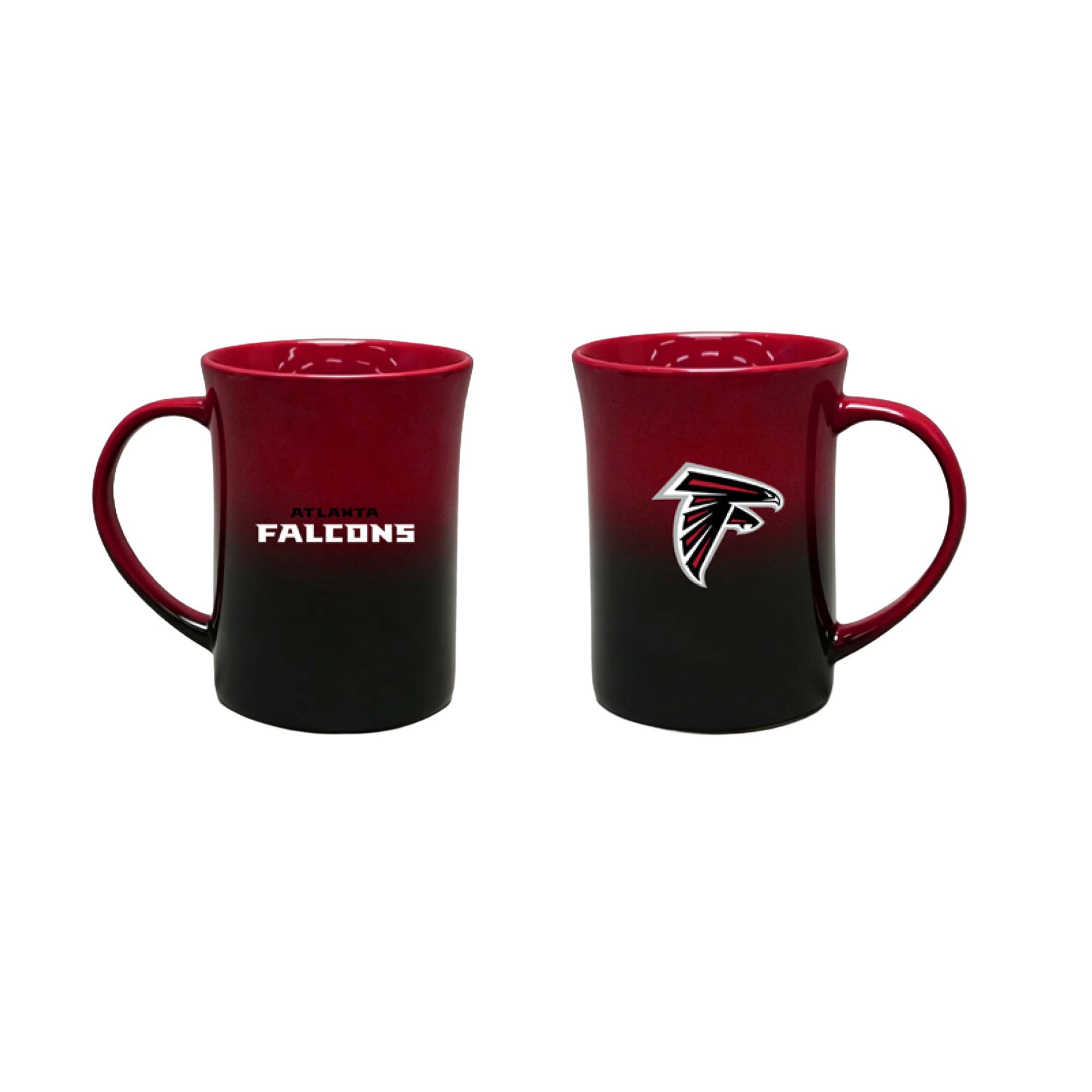 Ensemble de deux tasses en céramique ombrées de 44 cl (15 oz) aux couleurs des Falcons d'Atlanta, par The Memory Company