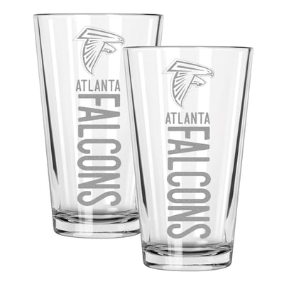 Atlanta Falcons The Memory Company Two-Piece 16oz. Pinnacle Pint Glass Set