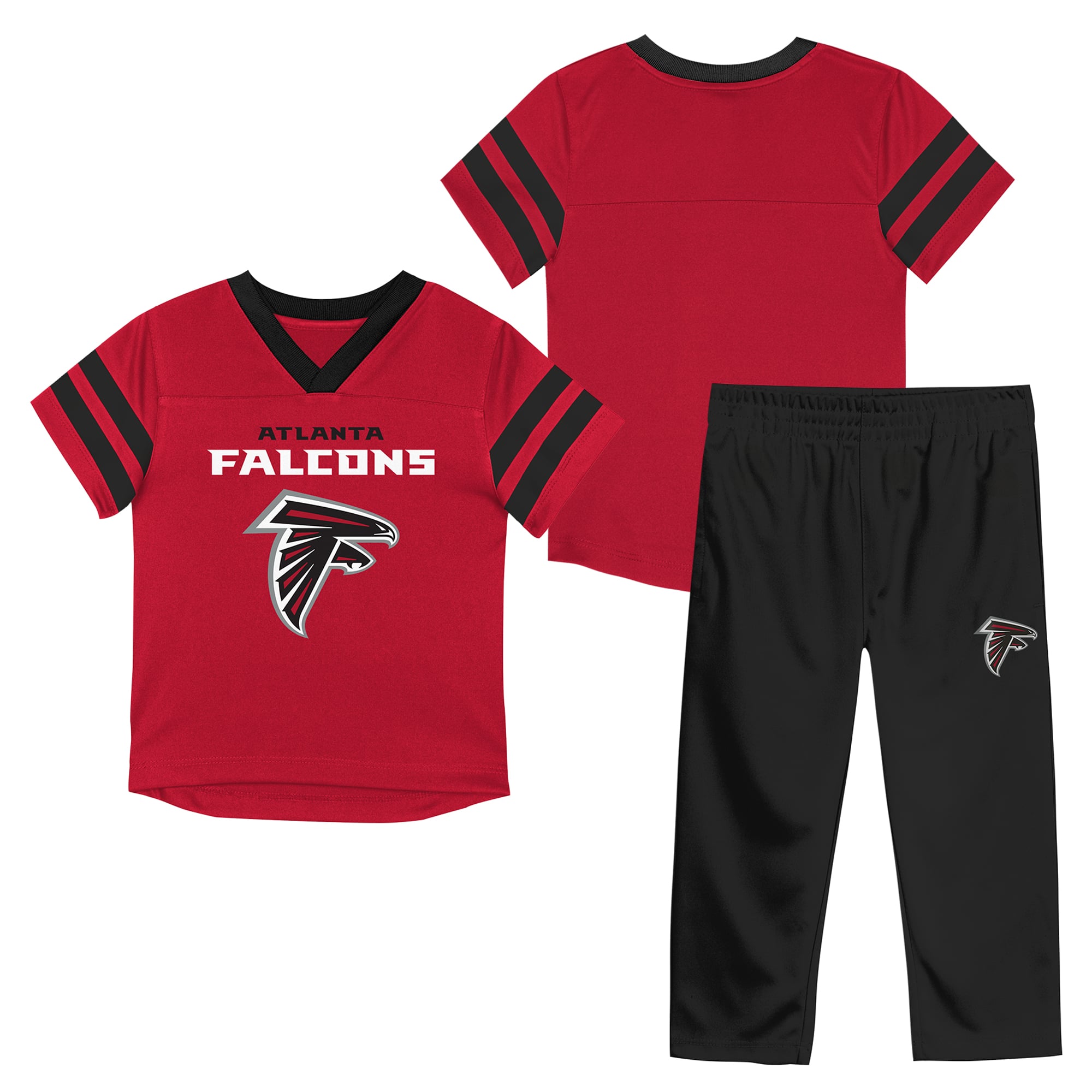 Toddler Outerstuff Red/Black Atlanta Falcons Red Zone Jersey Top & Pants Set