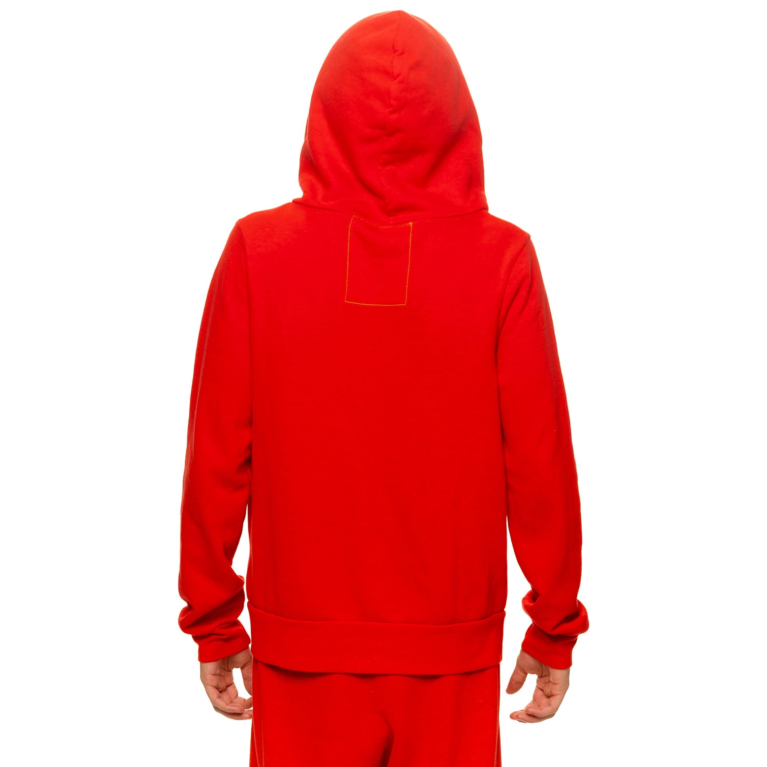 Sweat à capuche unisexe Aviator Nation rouge Atlanta Falcons en mélange de trois matières avec fermeture éclair intégrale