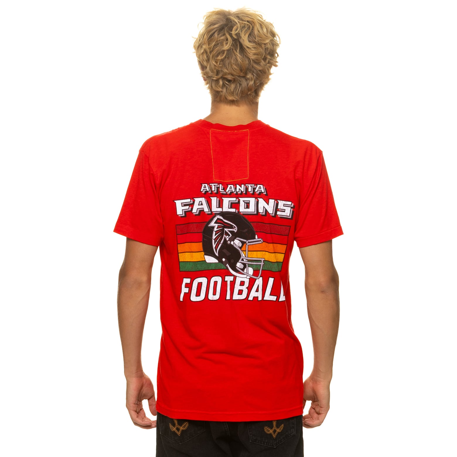 T-shirt unisexe Aviator Nation rouge Atlanta Falcons en mélange de trois matières