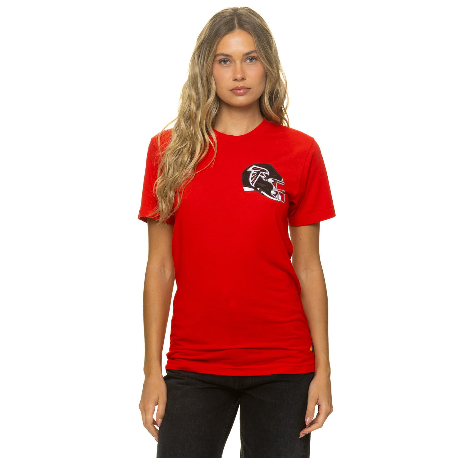 T-shirt unisexe Aviator Nation rouge Atlanta Falcons en mélange de trois matières