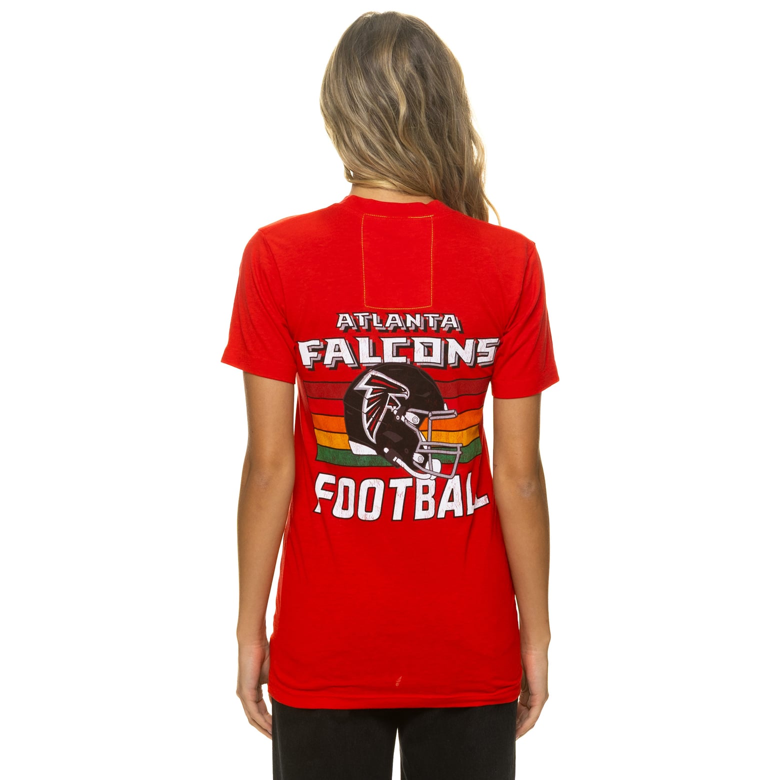 T-shirt unisexe Aviator Nation rouge Atlanta Falcons en mélange de trois matières