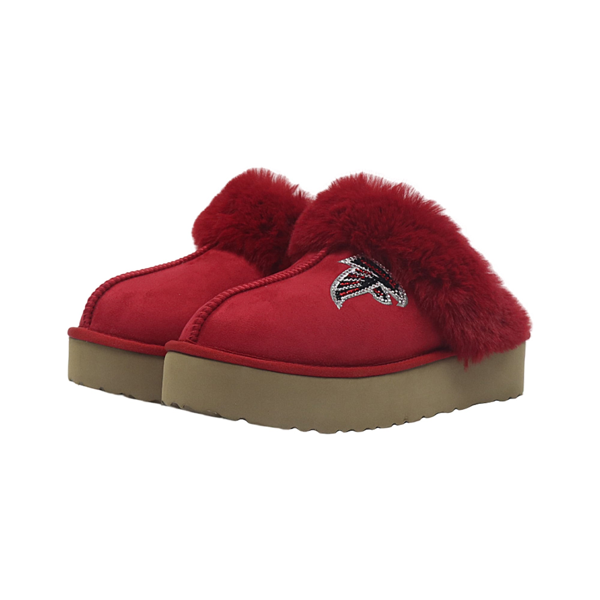 Pantoufles unisexes Cuce aux couleurs de l'équipe des Falcons d'Atlanta