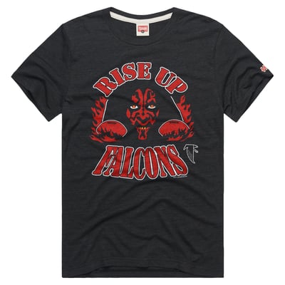 Atlanta Falcons Homage Unisex Star Wars x NFL Tri-Blend T-Shirt - Charcoal